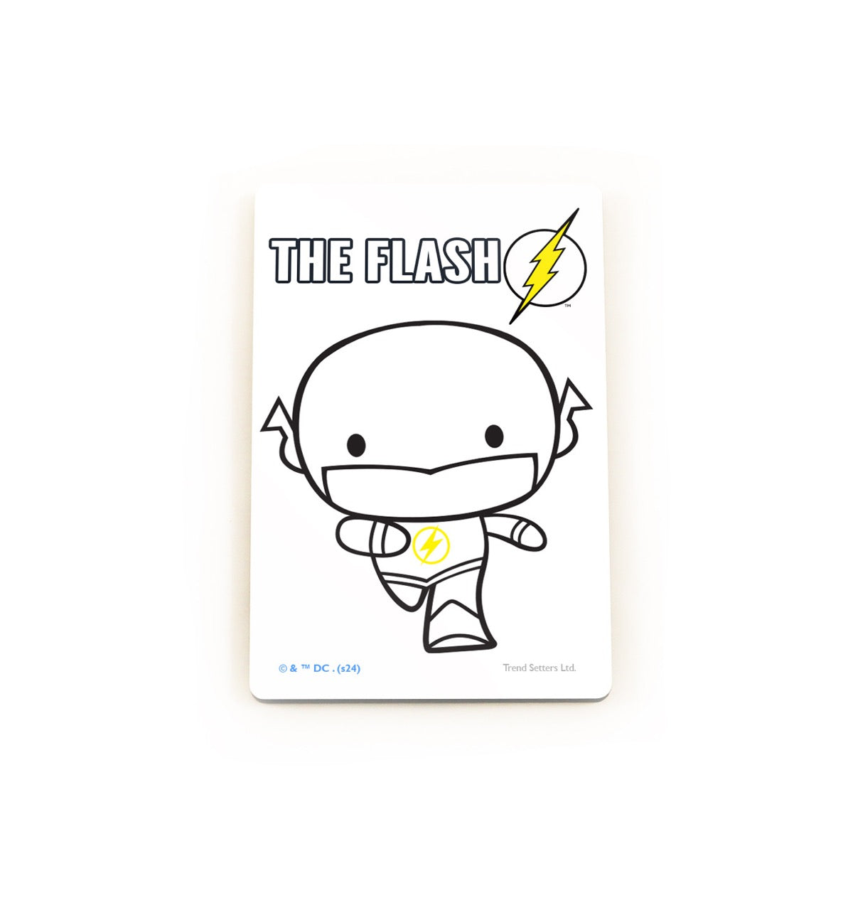 Justice League (Flash - Chibi Coloring Magnet) Hardboard Rectangle Magnet HBDMV030