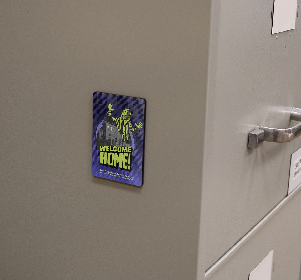Beetlejuice Beetlejuice (Welcome Home) Hardboard Rectangle Magnet HBDMV040