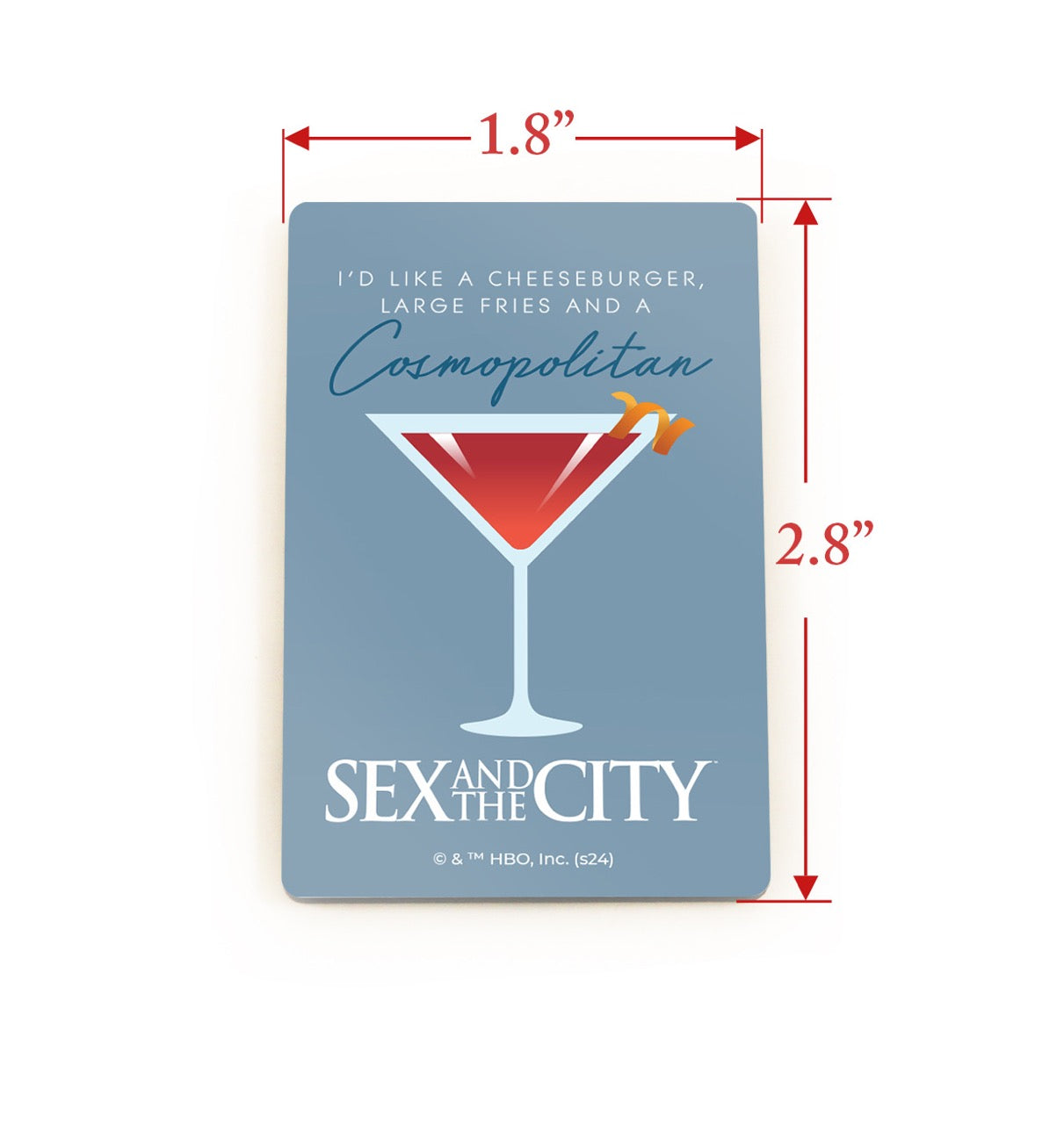 Sex and the City (Cosmopolitan) Hardboard Rectangle Magnet HBDMV041