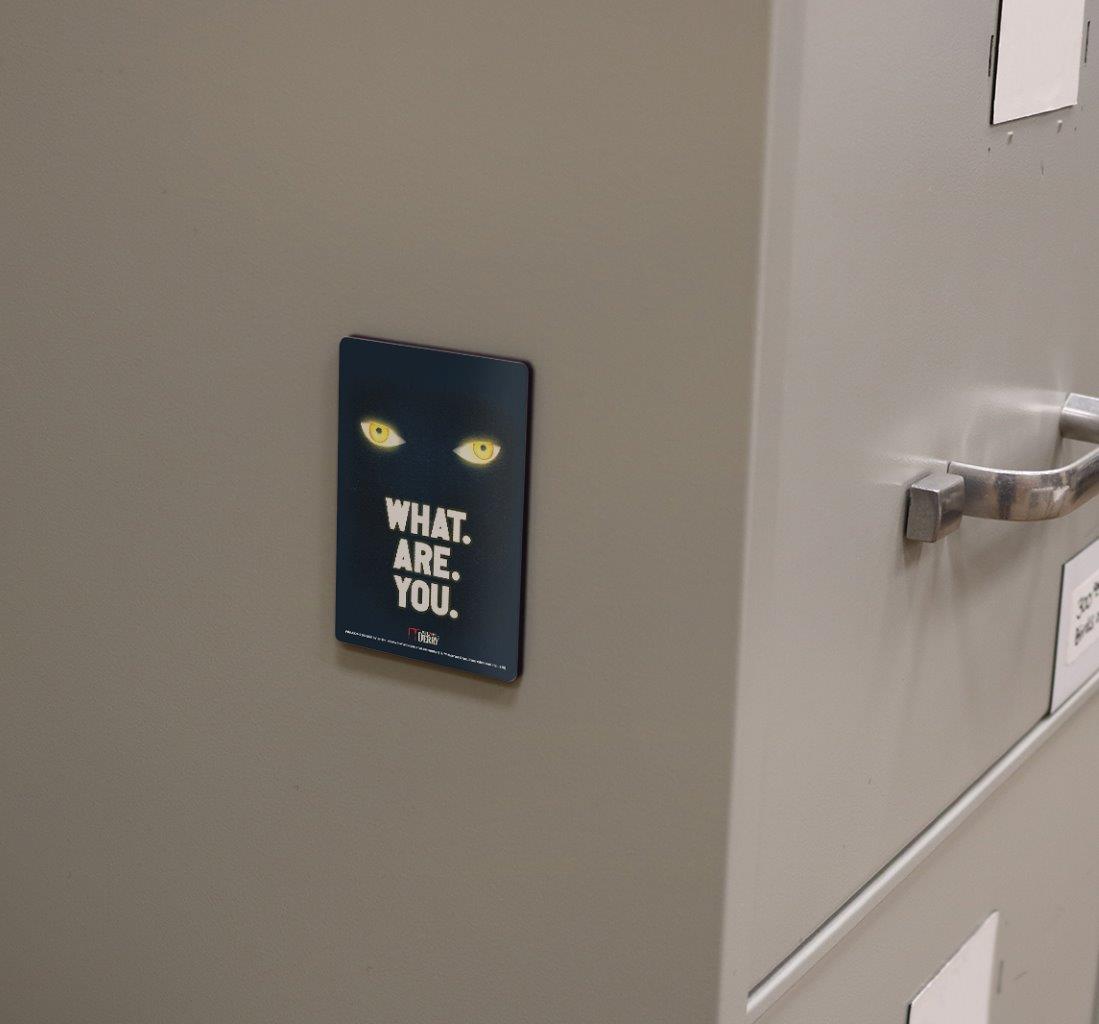 Welcome To Derry (Eyes in the Dark) Hardboard Rectangle Magnet HBDMV042