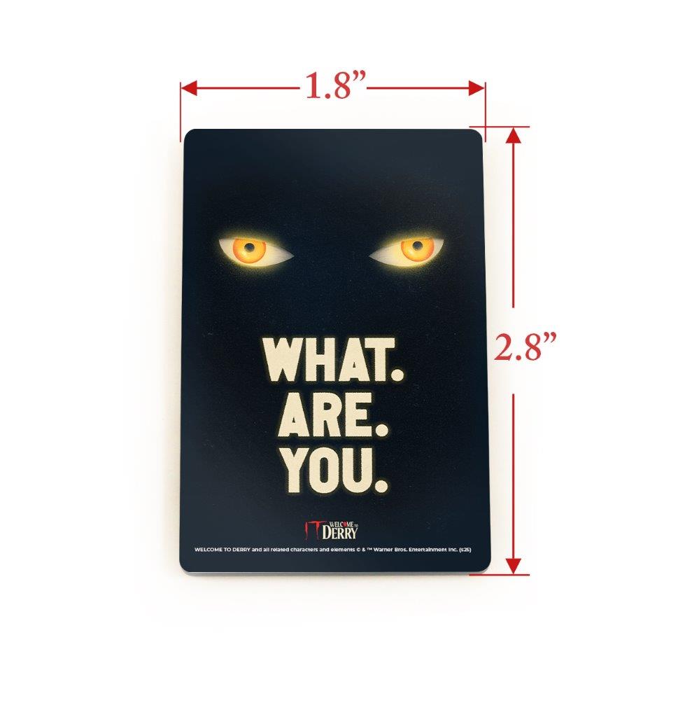 Welcome To Derry (Eyes in the Dark) Hardboard Rectangle Magnet HBDMV042