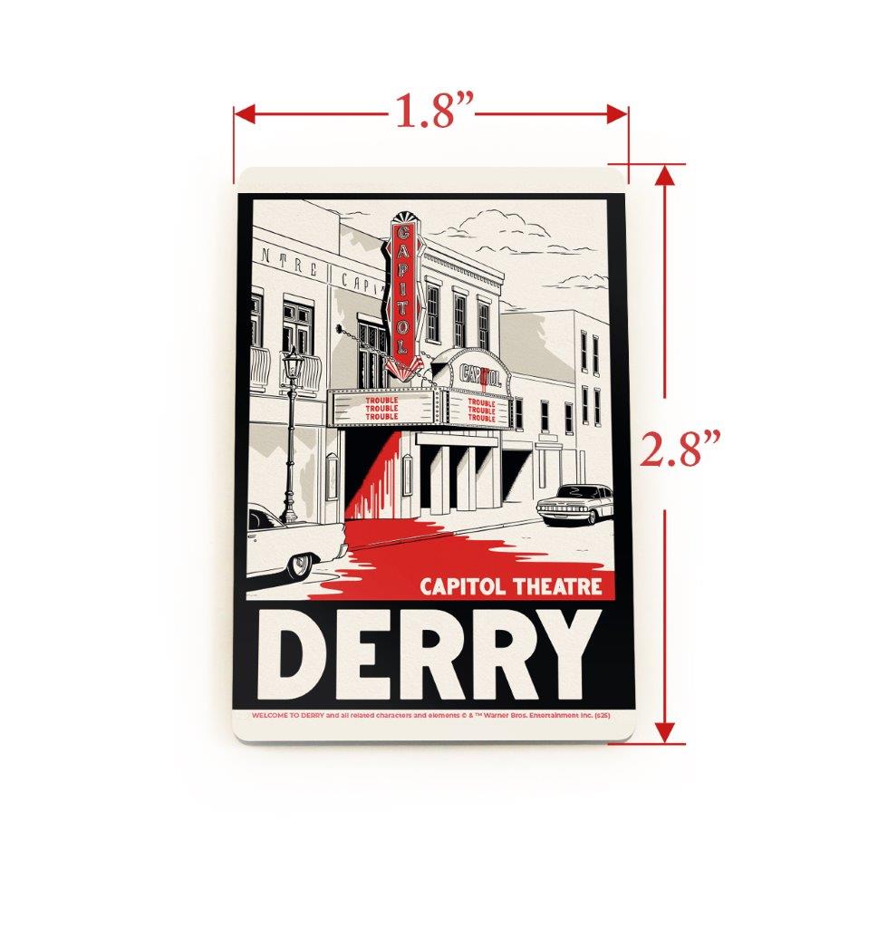 Welcome To Derry (Capitol Theatre) Hardboard Rectangle Magnet HBDMV043