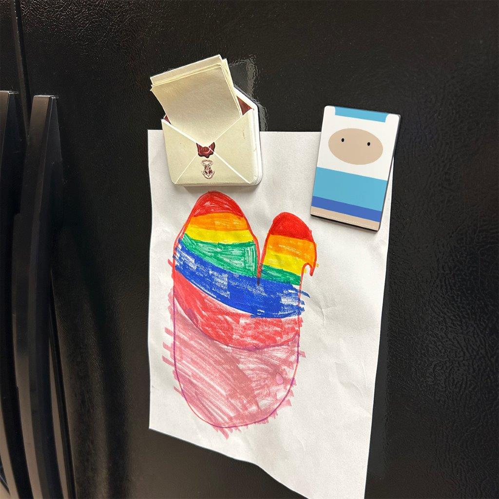 Adventure Time (Finn the Human) Hardboard Rectangle Magnet HBDMV051