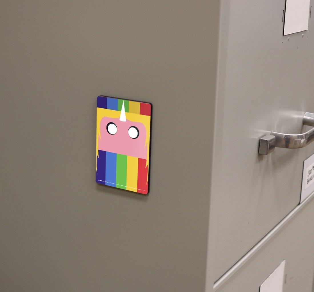 Adventure Time (Lady Rainicorn) Hardboard Rectangle Magnet HBDMV055
