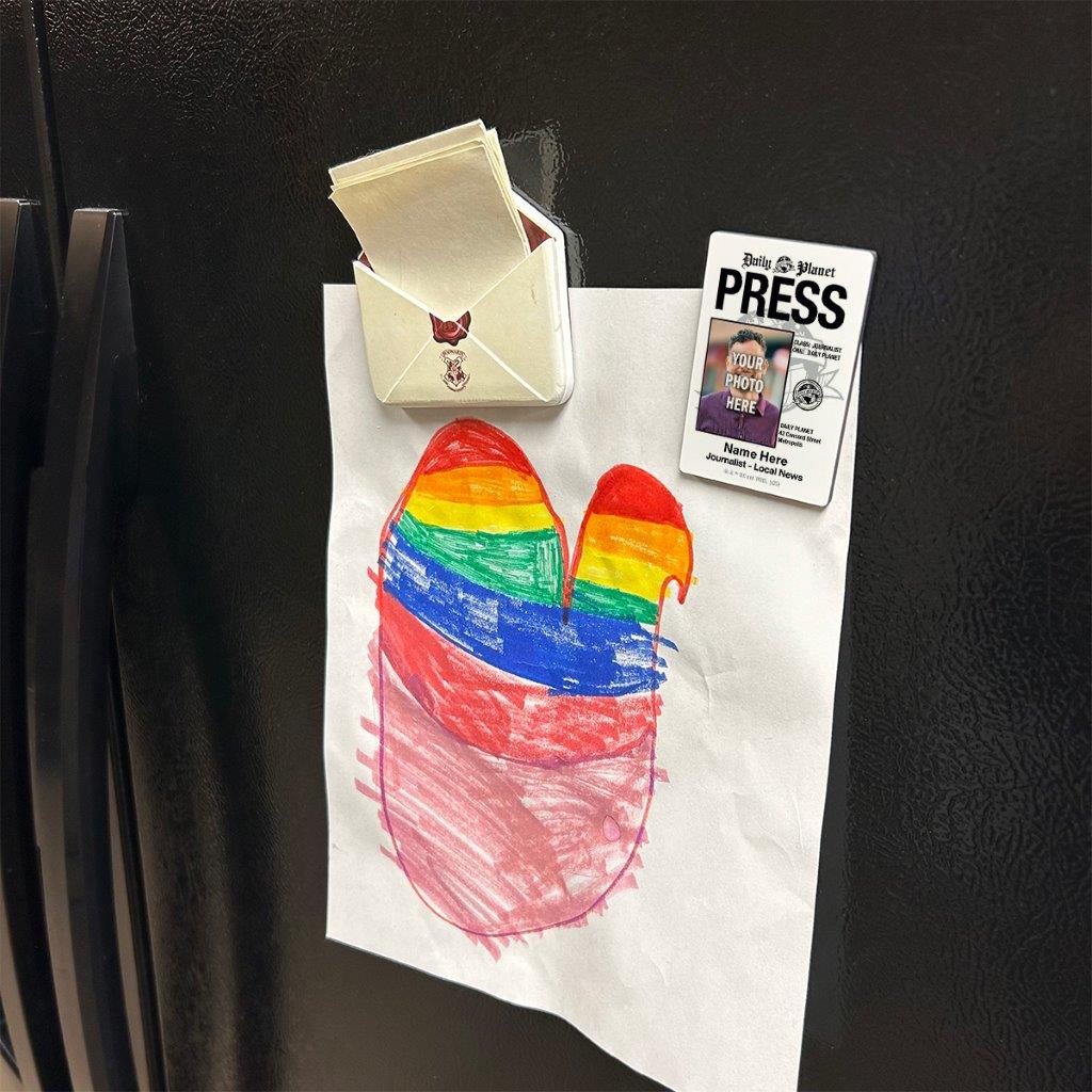 Superman (2025) (Press Pass) Personalized Hardboard Rectangle Magnet HBDMVU059