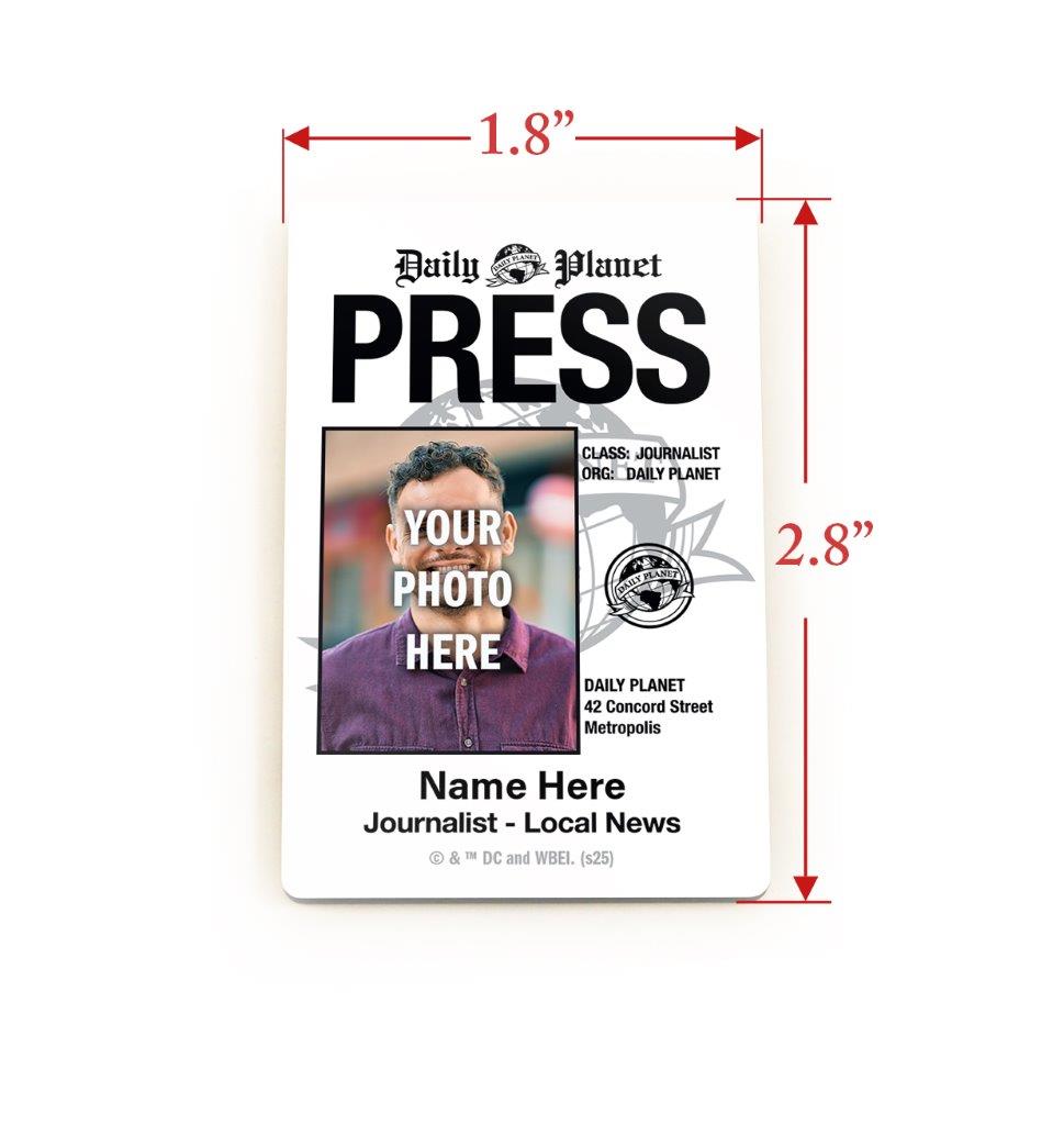 Superman (2025) (Press Pass) Personalized Hardboard Rectangle Magnet HBDMVU059