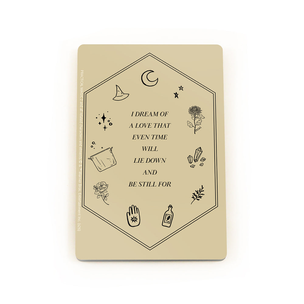 Practical Magic (Dream of a Love) 2.8” x 1.8” Hardboard Rectangle Magnet HBDMV064