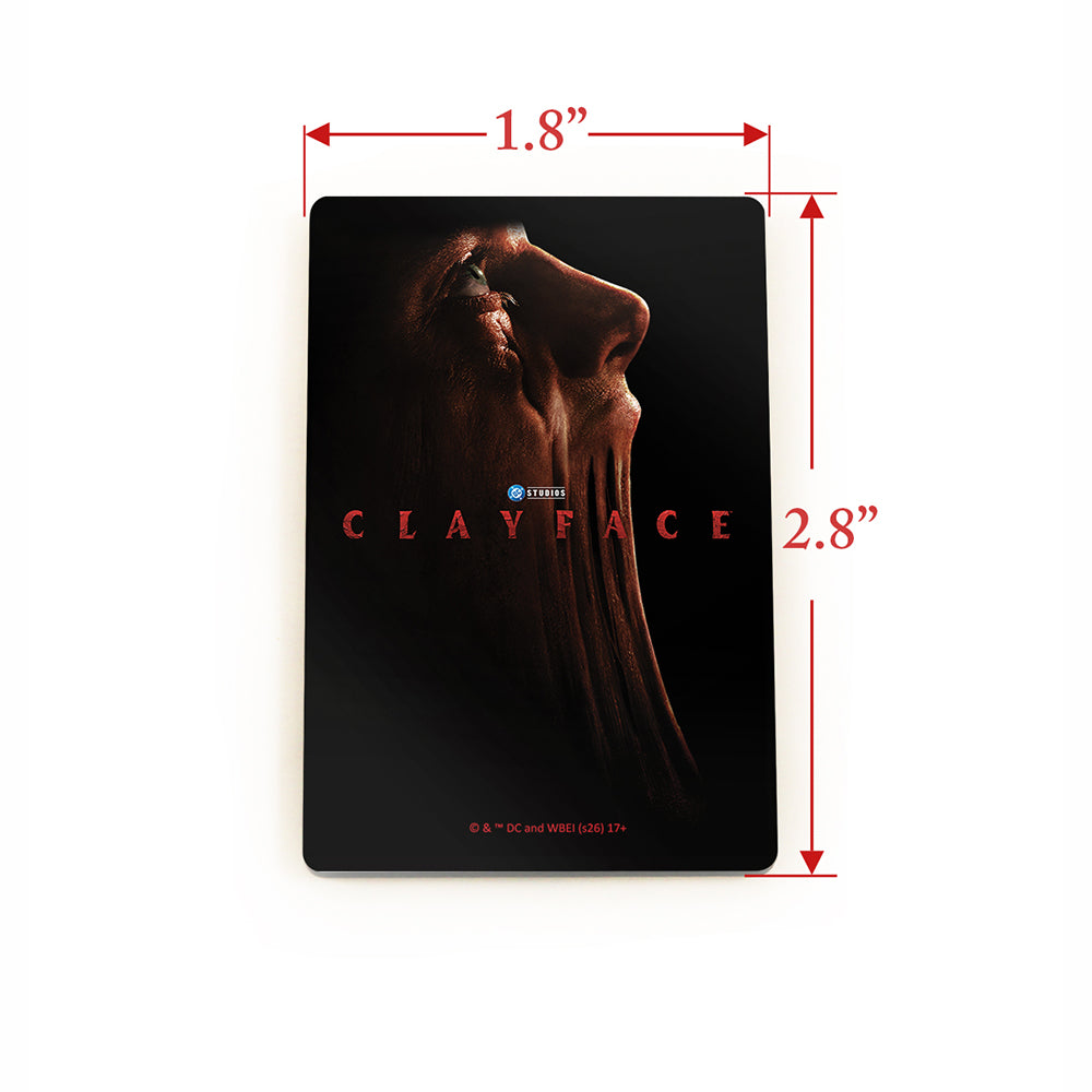 Clayface (Movie Cover) 1.8” x 2.8” Hardboard Rectangle Magnet HBDMV067