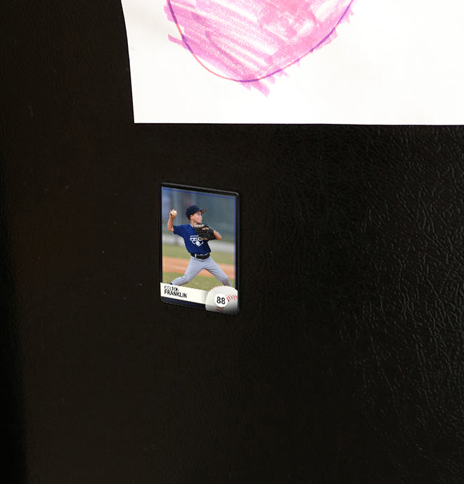 Sports Collection (Baseball Card - Personalized) Hardboard Magnet
