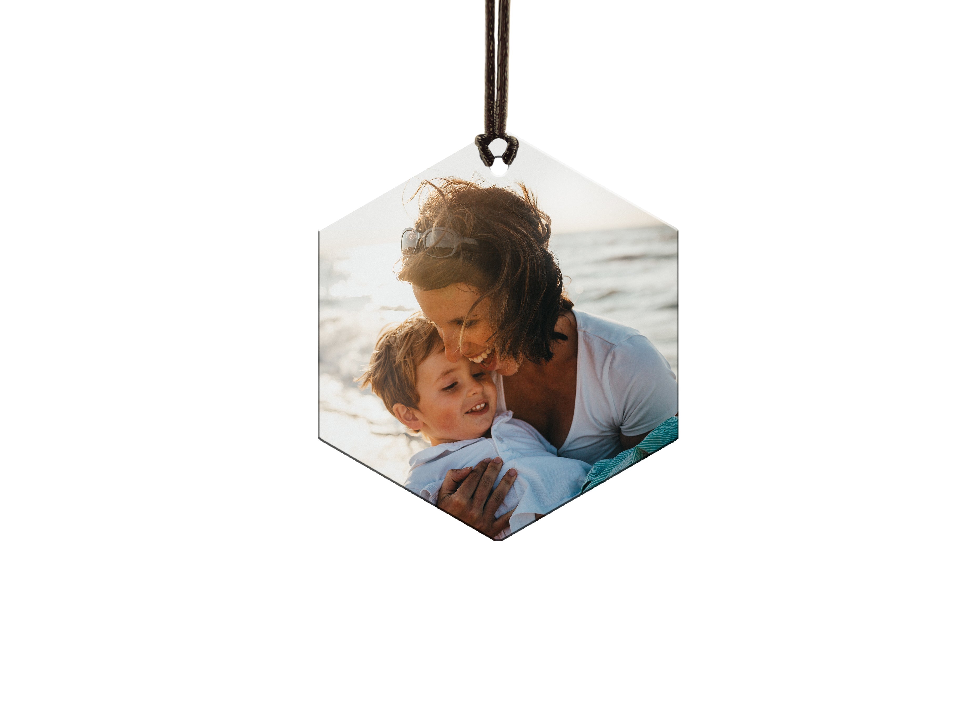 Hexagon Shaped Metal Hanging Print - Upload Your Image!