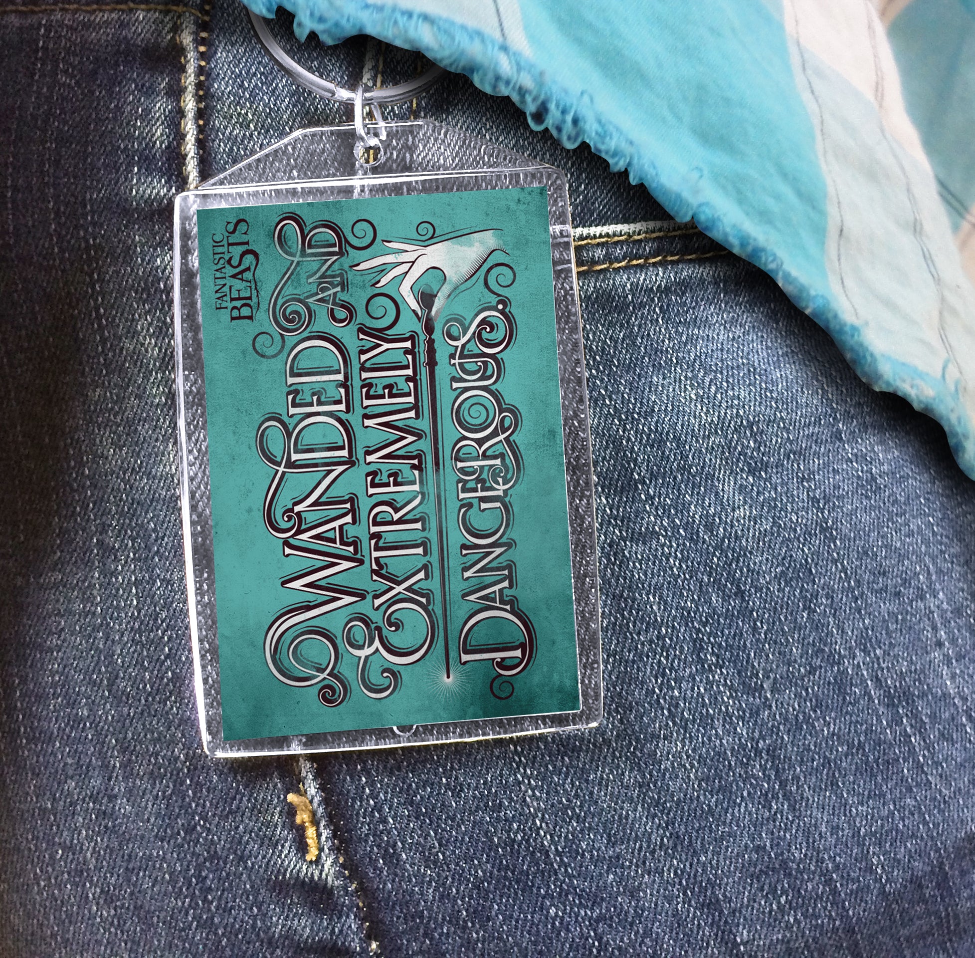 Fantastic Beasts and Where to Find Them (Wanded and Dangerous) Keychain KRP003