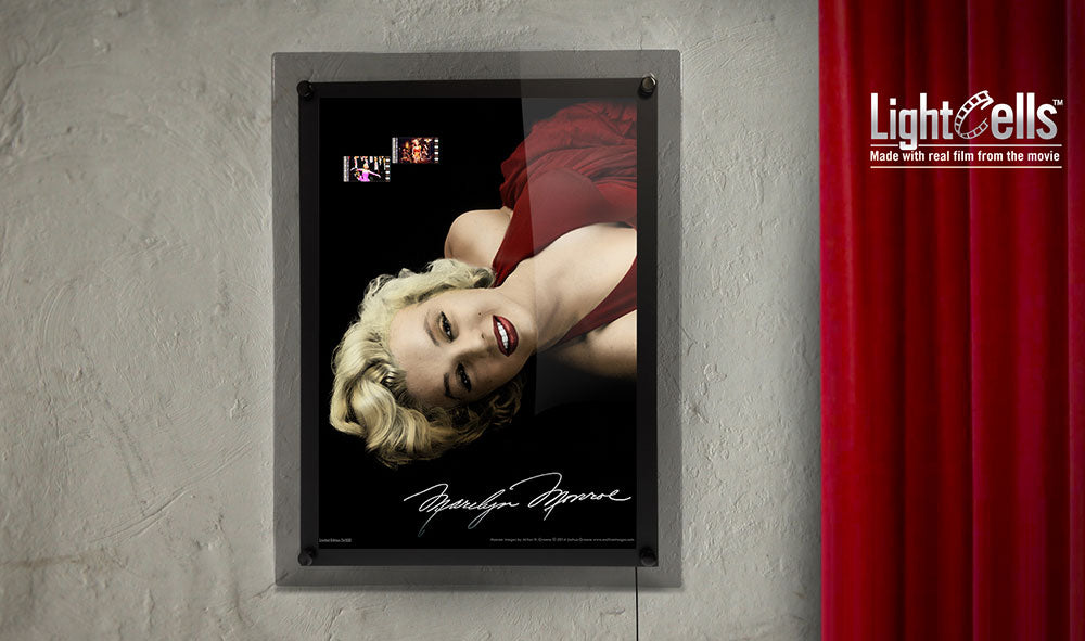 Marilyn Monroe (Red Dress) LightCell FilmCells Presentation with LED Frame LC1014006