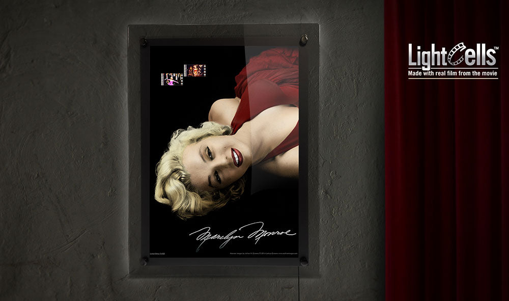 Marilyn Monroe (Red Dress) LightCell FilmCells Presentation with LED Frame LC1014006
