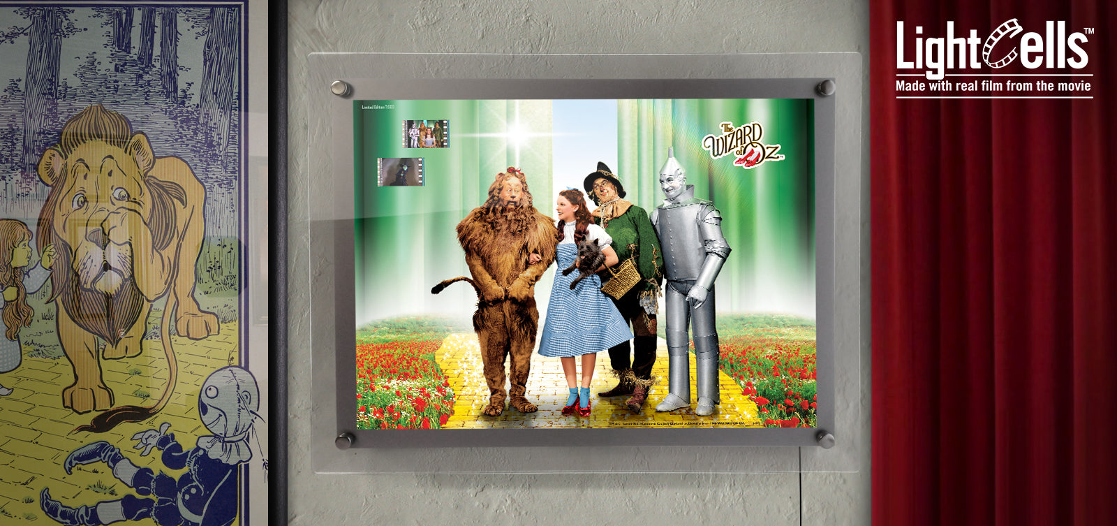 The Wizard of Oz (Yellow Brick Road) LightCell FilmCells Presentation with LED Frame LC1410007