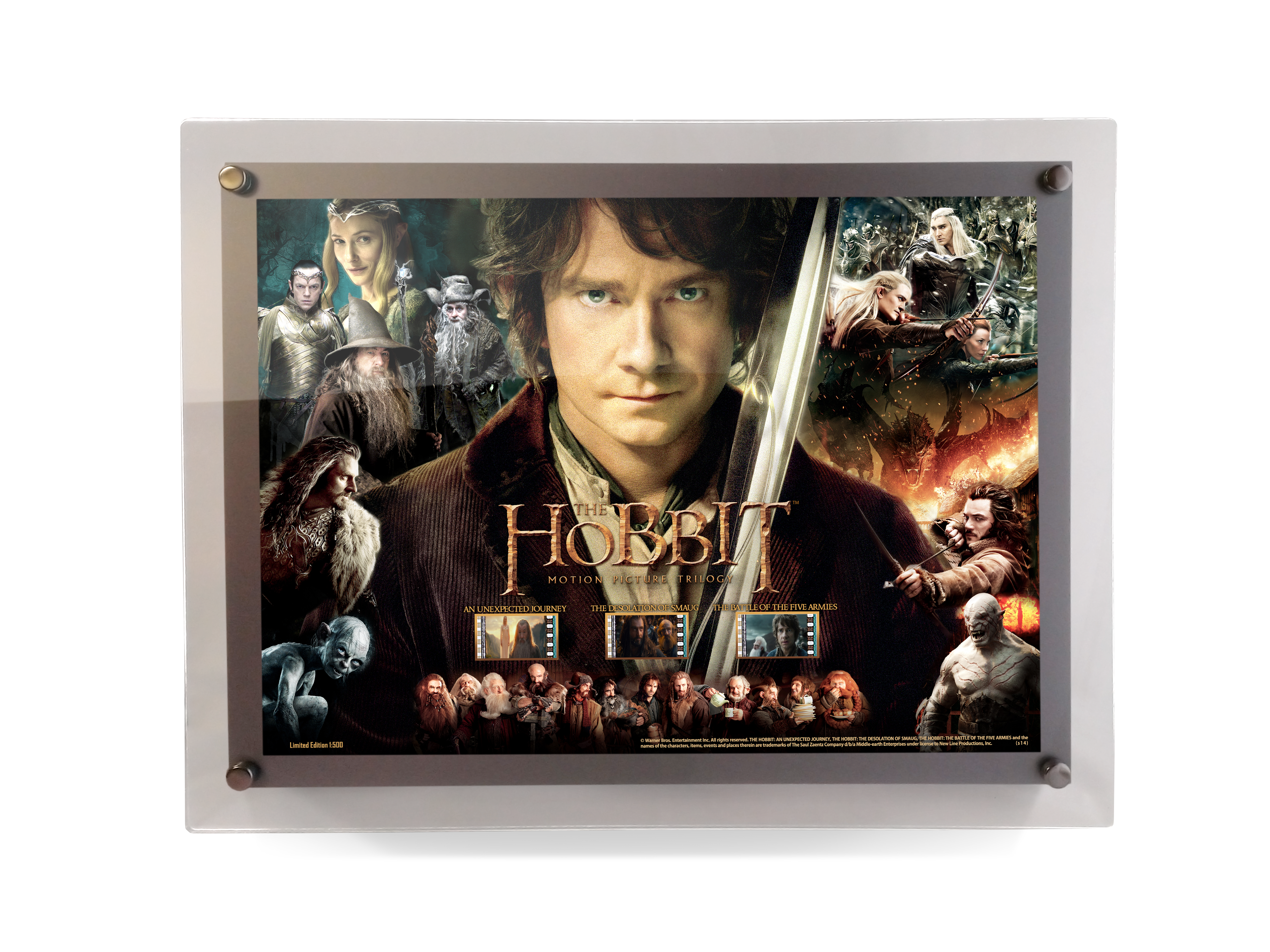 The Hobbit Trilogy (Trilogy Tribute) LightCell FilmCells Presentation with LED Frame LC1410014
