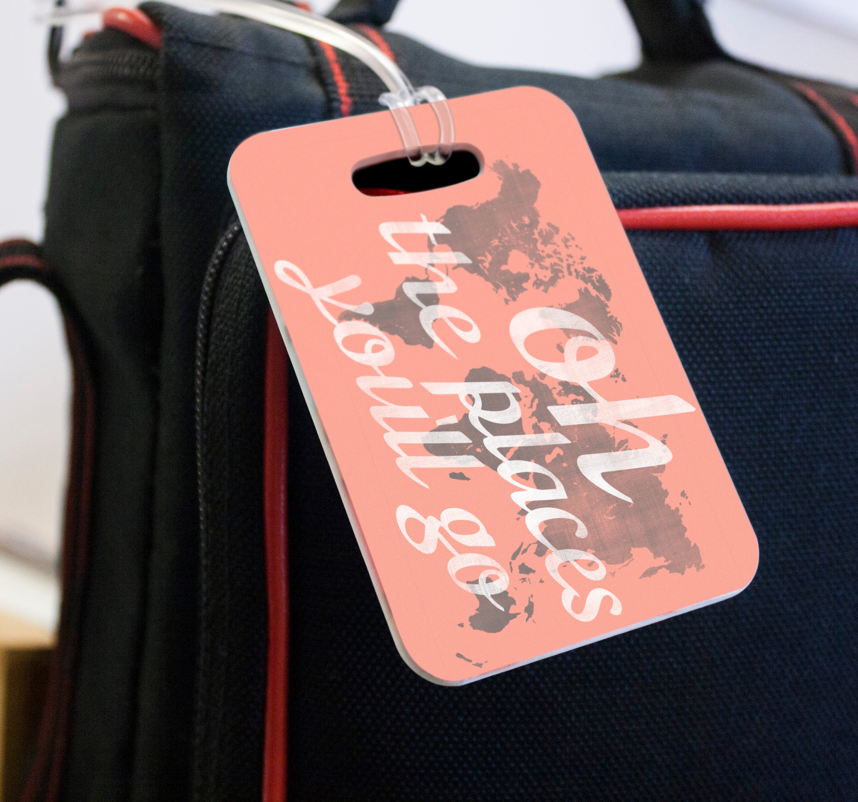 Vacation Collection (Oh The Places Youll Go- Pink) Luggage Tag LTREC038