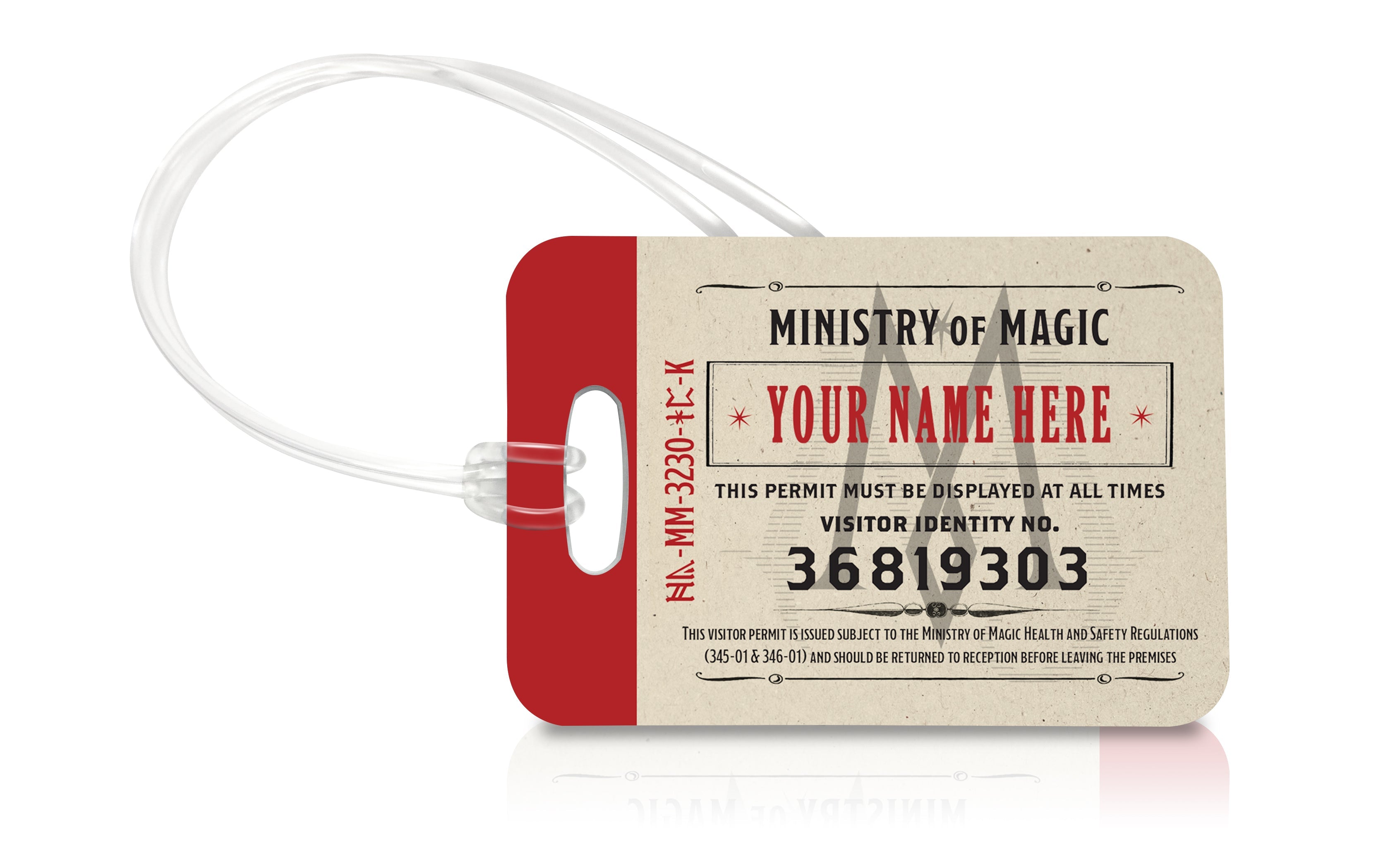 Fantastic Beasts: The Crimes of Grindelwald (Visitor Badge - Personalized) Luggage Tag LTREC071