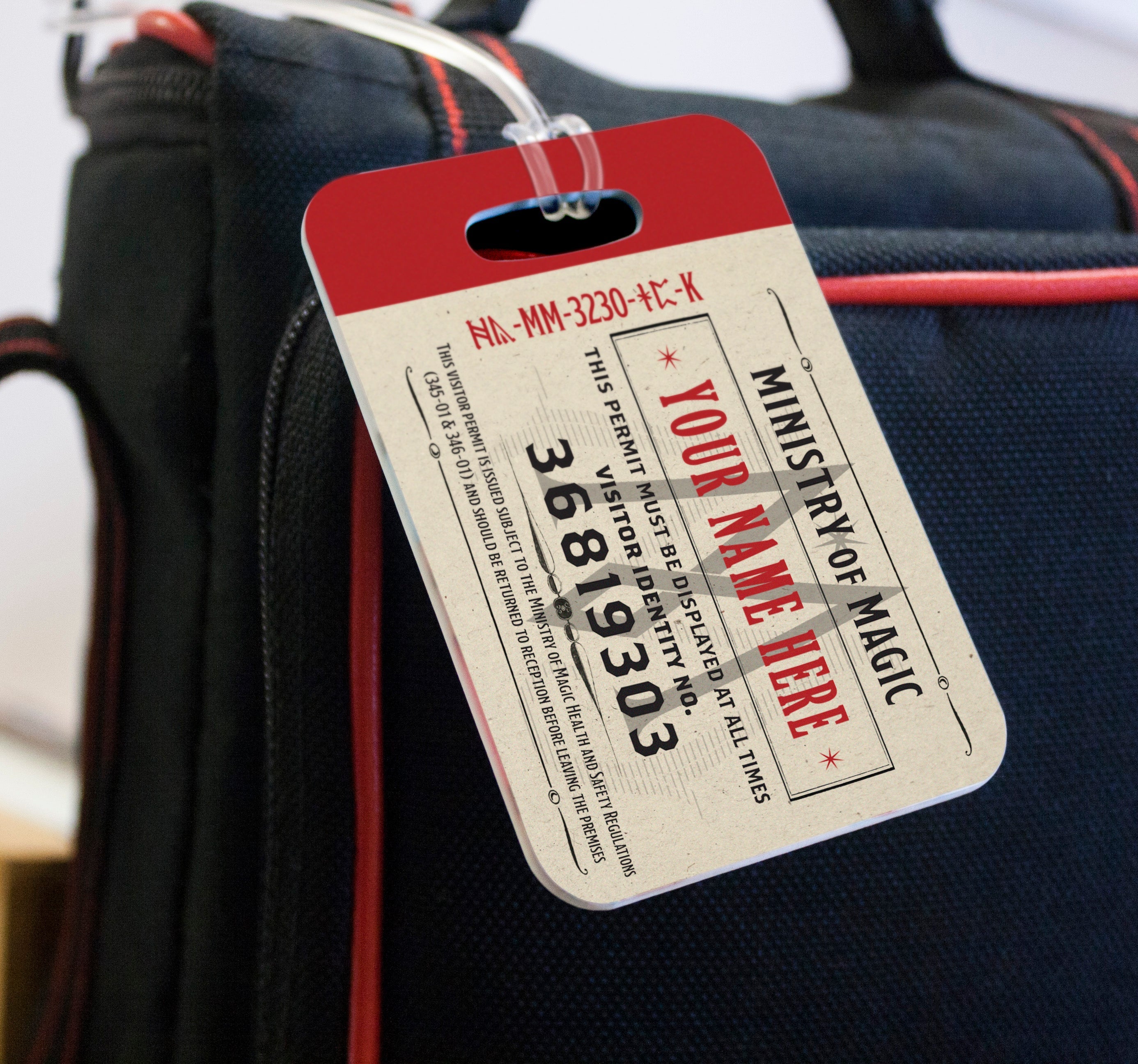 Fantastic Beasts: The Crimes of Grindelwald (Visitor Badge - Personalized) Luggage Tag LTREC071