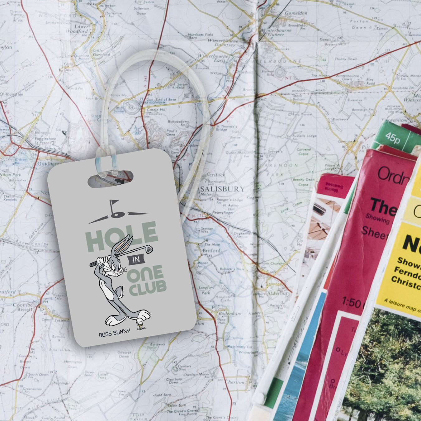 Looney Tunes (Bugs Bunny - Hole in One) Luggage Tag LTREC083