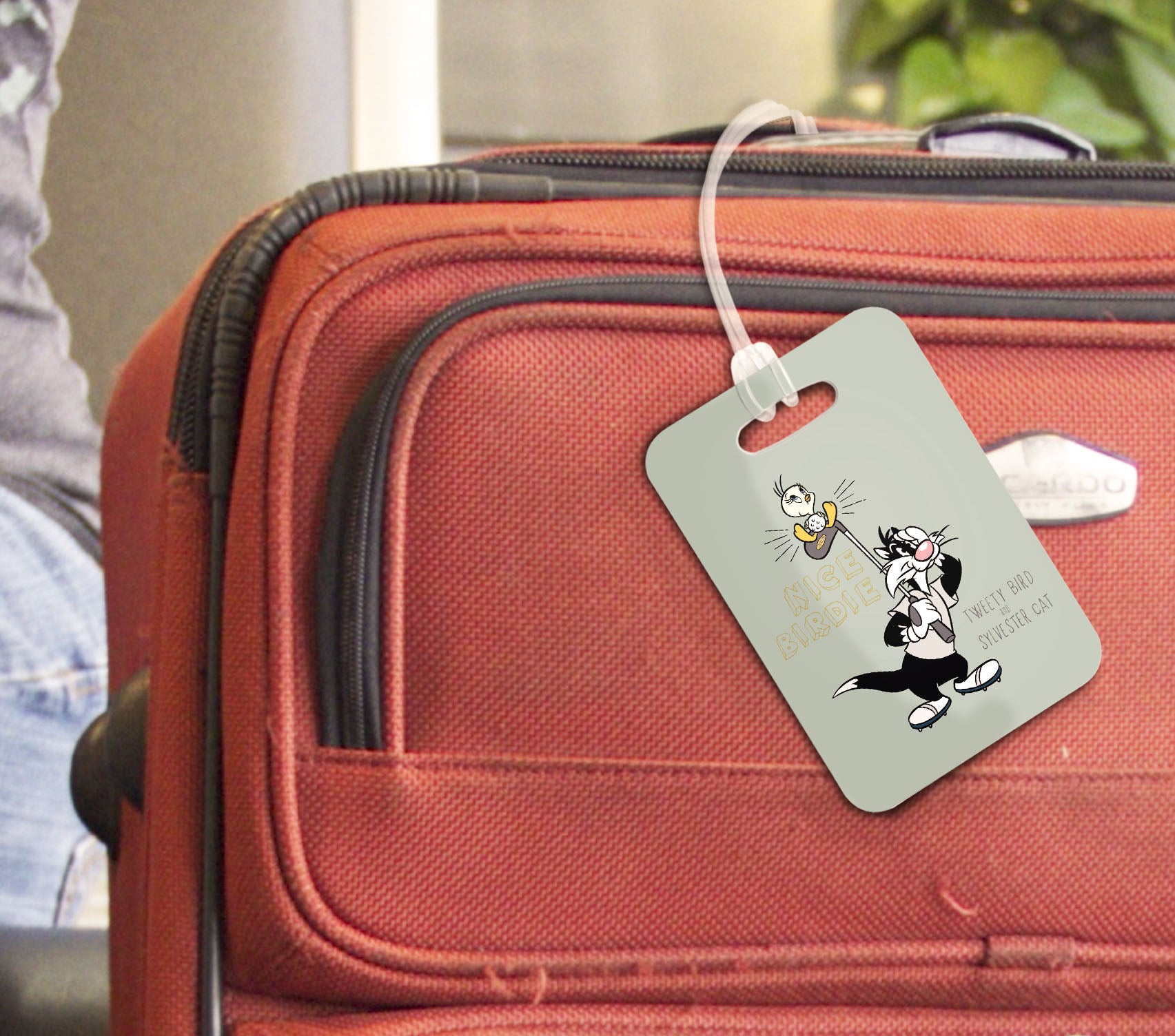 Looney Tunes (Tweety Bird & Sylvester - Nice Birdie) Luggage Tag LTREC084