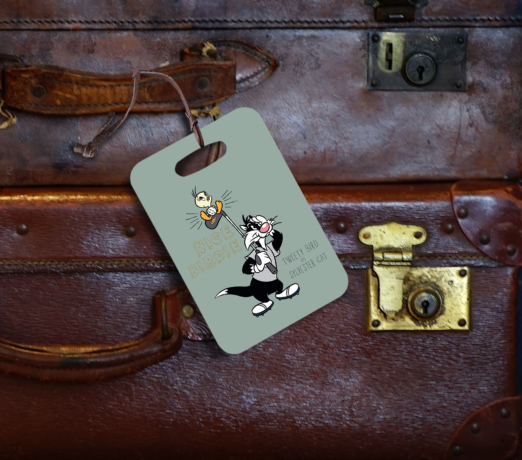 Looney Tunes (Tweety Bird & Sylvester - Nice Birdie) Luggage Tag LTREC084