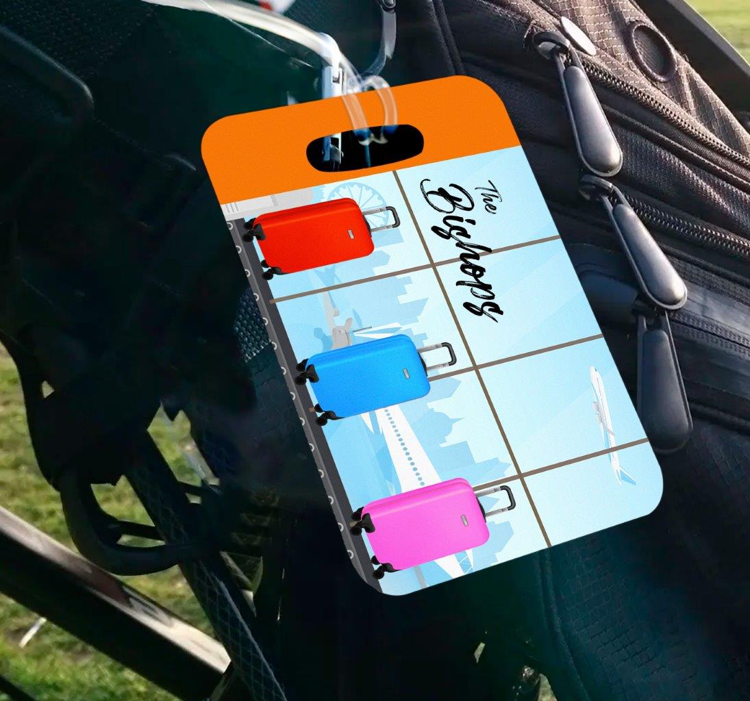 Trend Setters Original (Family Trip - Personalized) Luggage Tag LTREC097