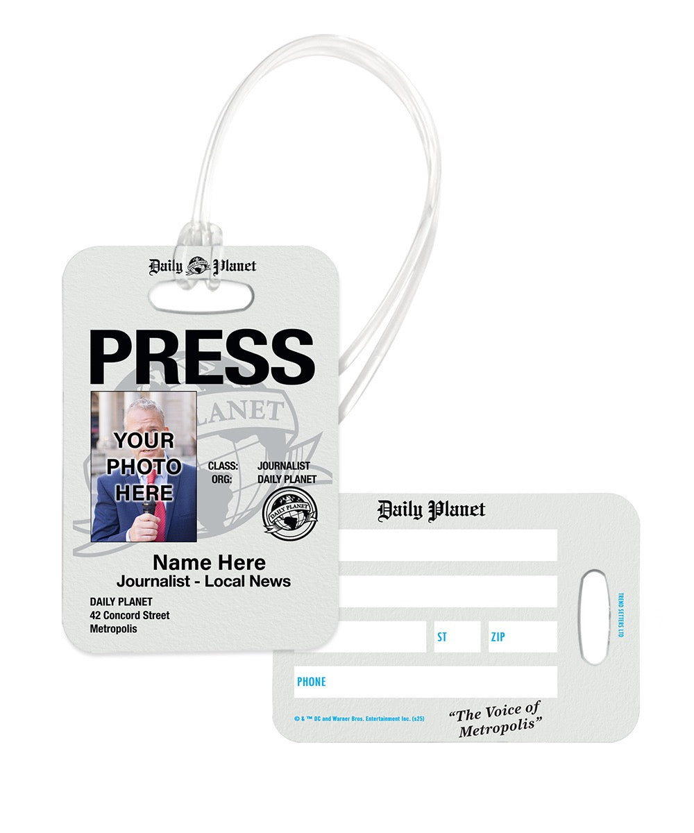 Superman (2025) (Daily Planet Badge - Personalized) Bag Tag LTRECU091