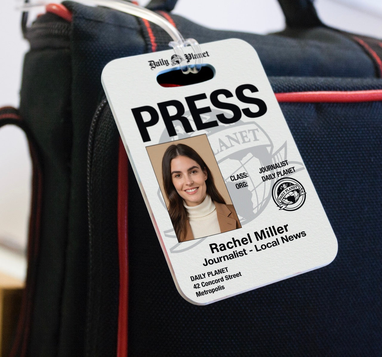 Superman (2025) (Daily Planet Badge - Personalized) Bag Tag LTRECU091