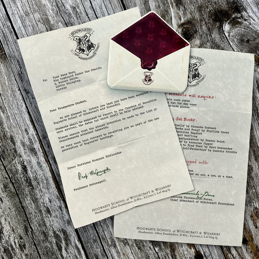 Harry Potter (Hogwarts Acceptance Letter - Personalized) Resin Magnet MAGENV001