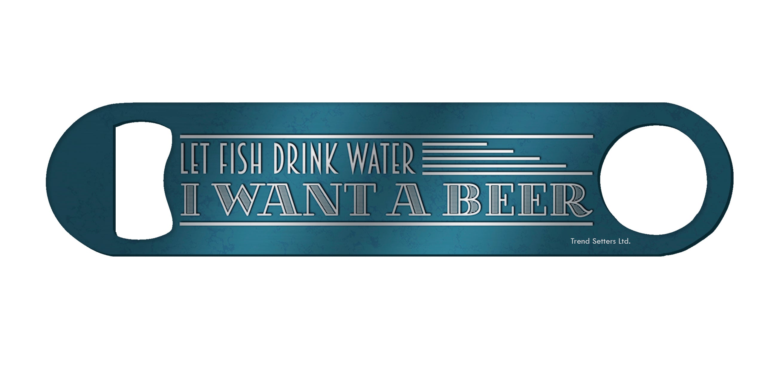 Beer Collection (Let Fish Drink Water) Metal Bar Blade Bottle Opener MBB003