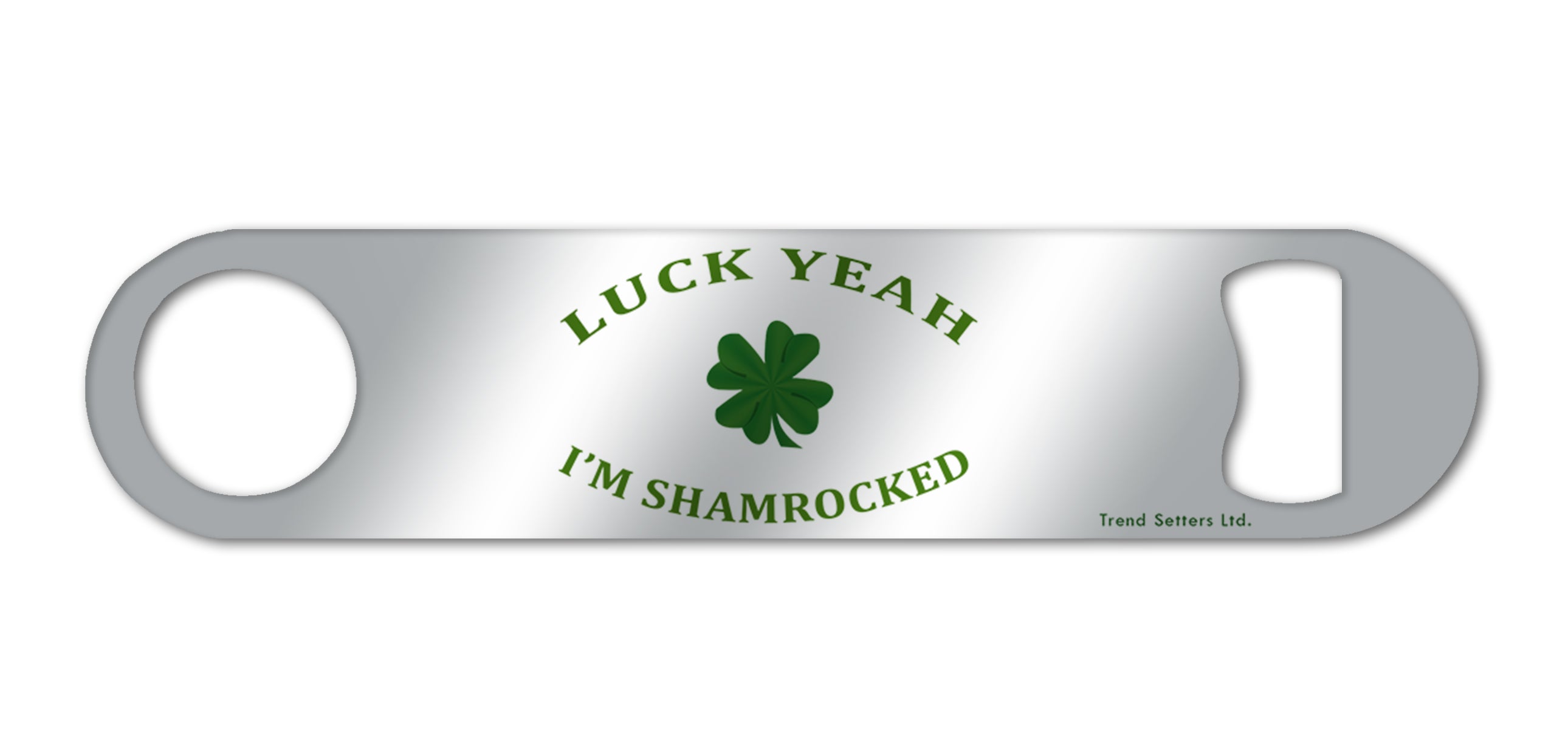 Beer Collection (Shamrocks) Metal Bar Blade Bottle Opener MBB048