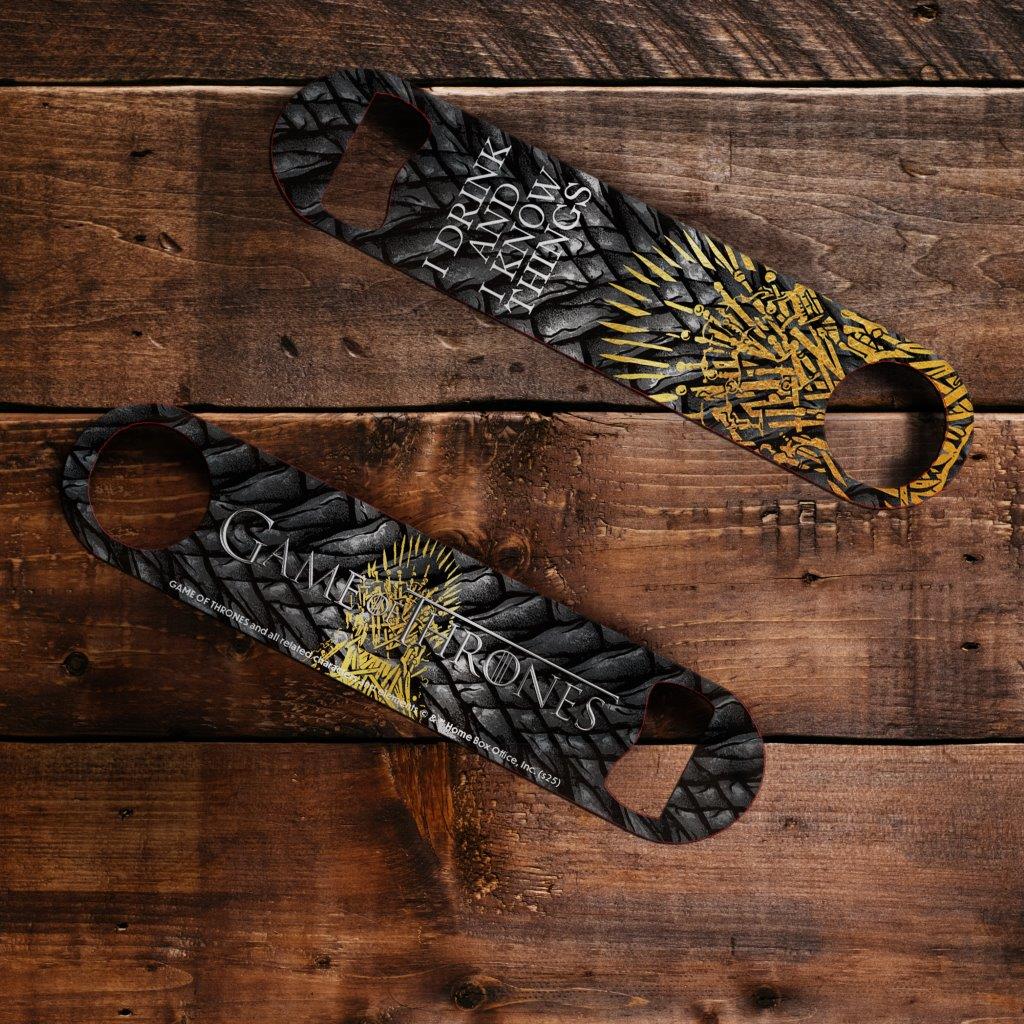 Game of Thrones (Drink and I know Things) Metal Bar Blade Bottle Opener MBB061