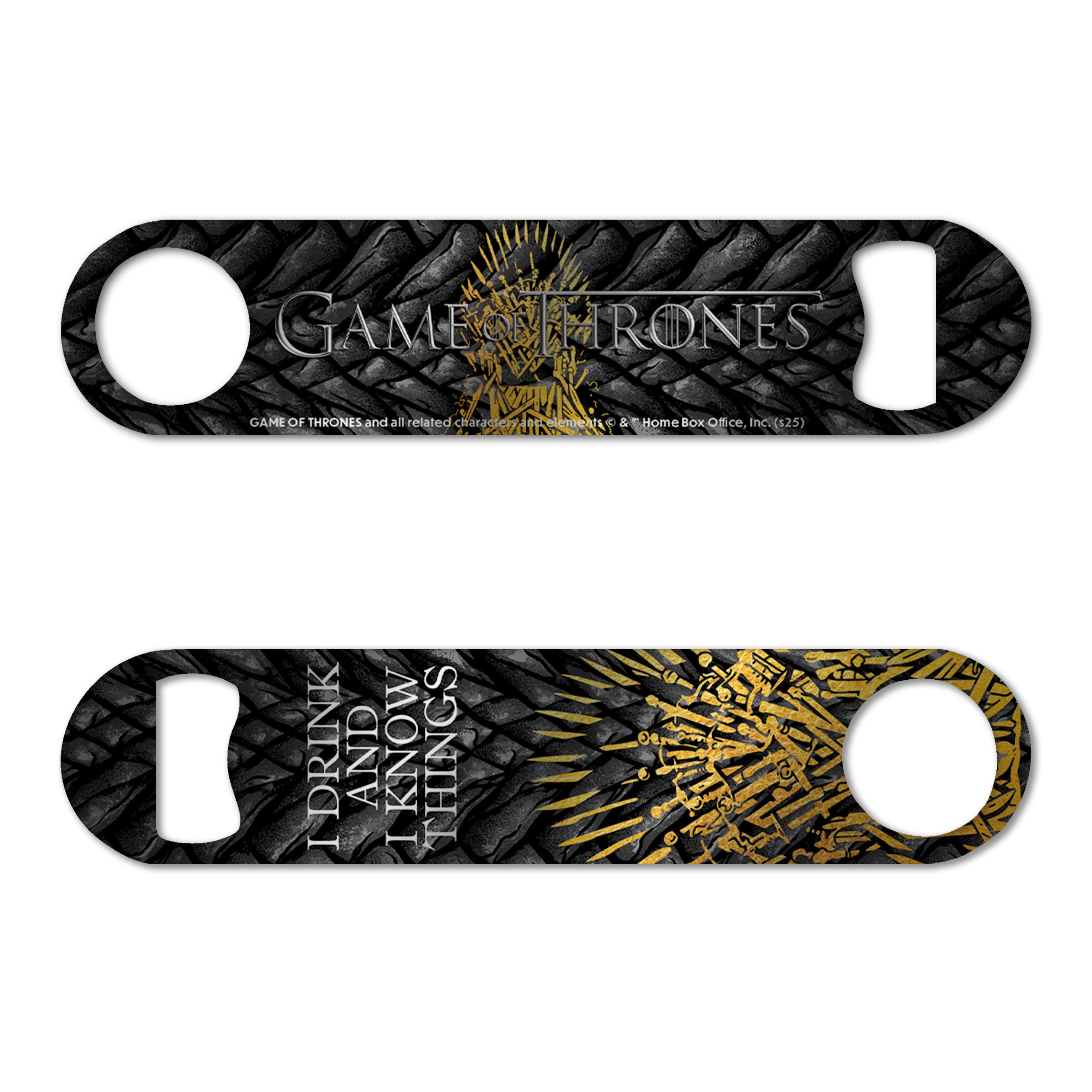 Game of Thrones (Drink and I know Things) Metal Bar Blade Bottle Opener MBB061