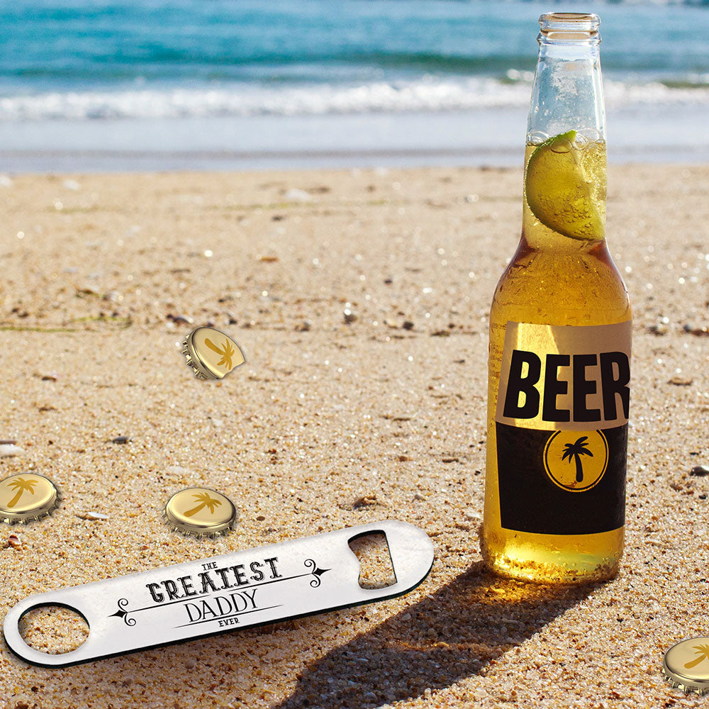 Trend Setters Original (The Greatest Dad Ever) Personalized Metal Bar Blade Bottle Opener MBB069