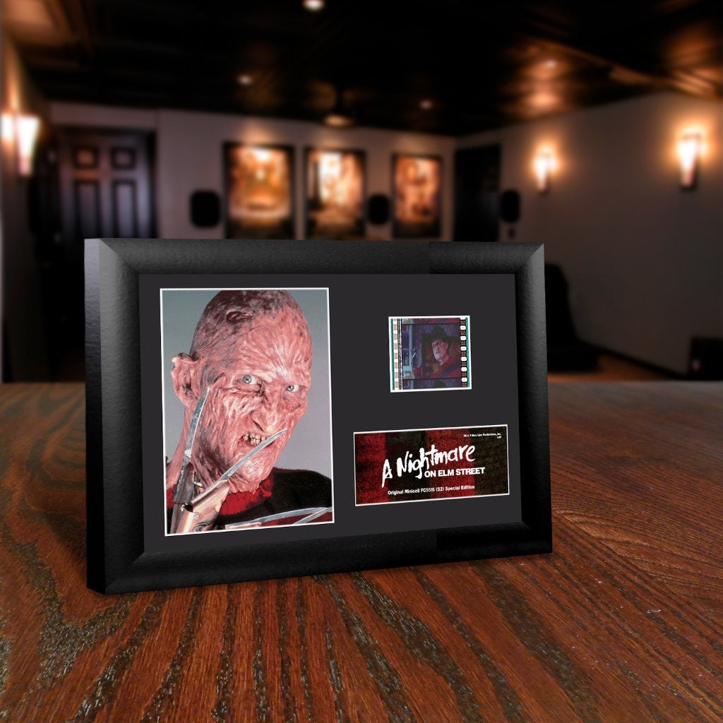 A Nightmare On Elm Street (Freddy Close Up) Minicell FilmCells Framed Desktop Presentation USFC5515