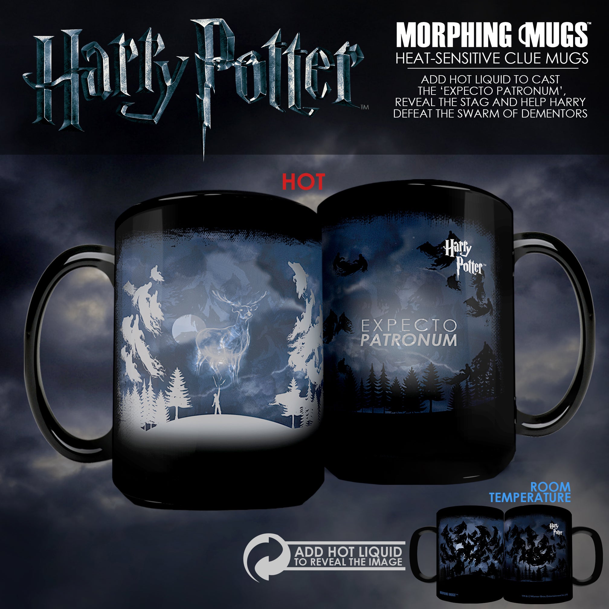 Harry Potter (Expecto Patronum) Morphing Mugs® Heat-Sensitive Clue Mug MMUGC405