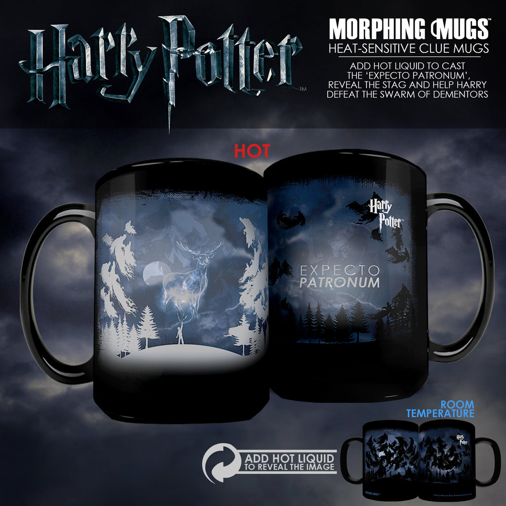 (Back Order Till Mid-2025) Harry Potter (Expecto Patronum) Morphing Mugs® Heat-Sensitive Clue Mug MMUGC405