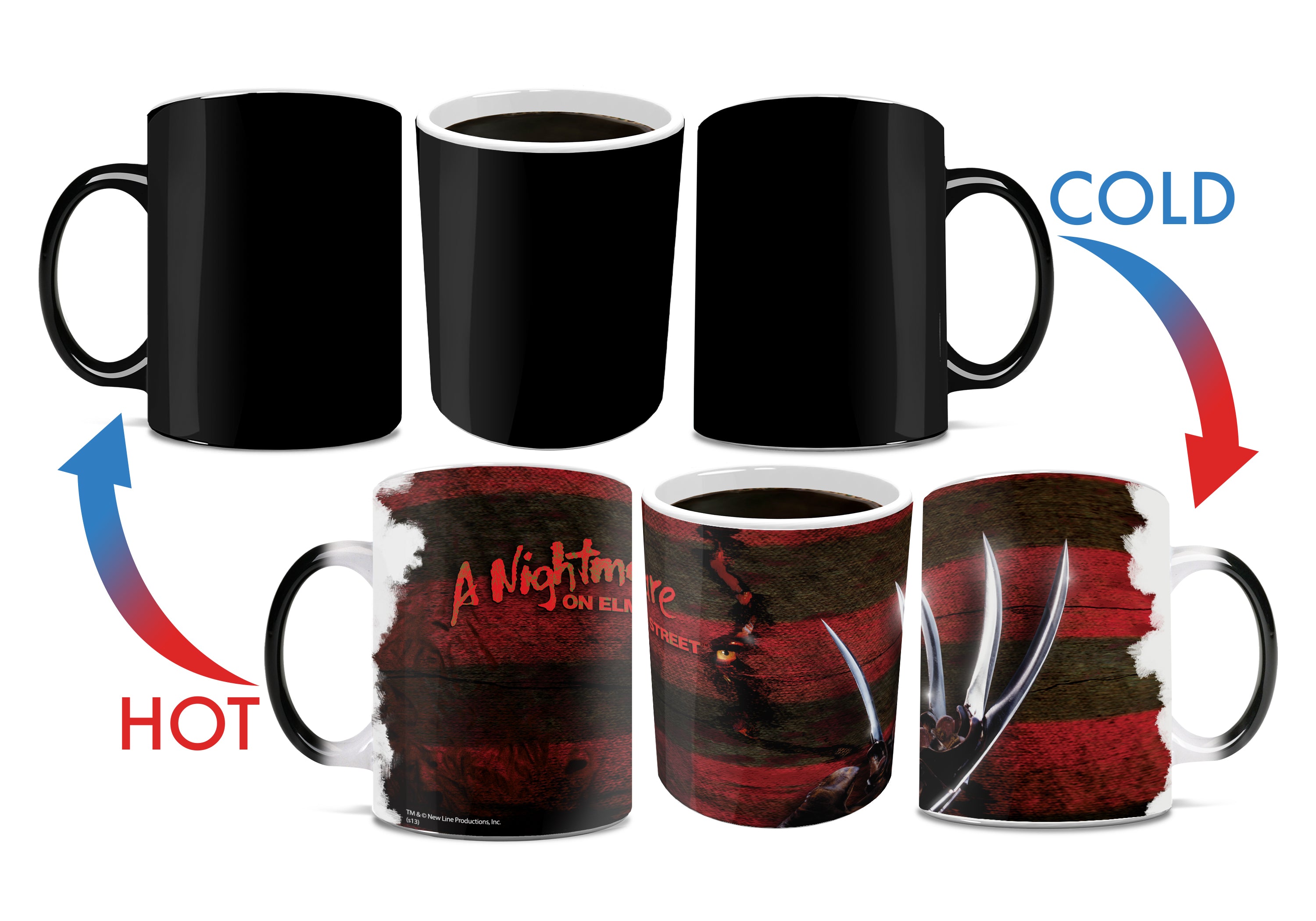 A Nightmare on Elm Street (Glove and Shirt)  Morphing Mugs® Heat-Sensitive Mug MMUG018