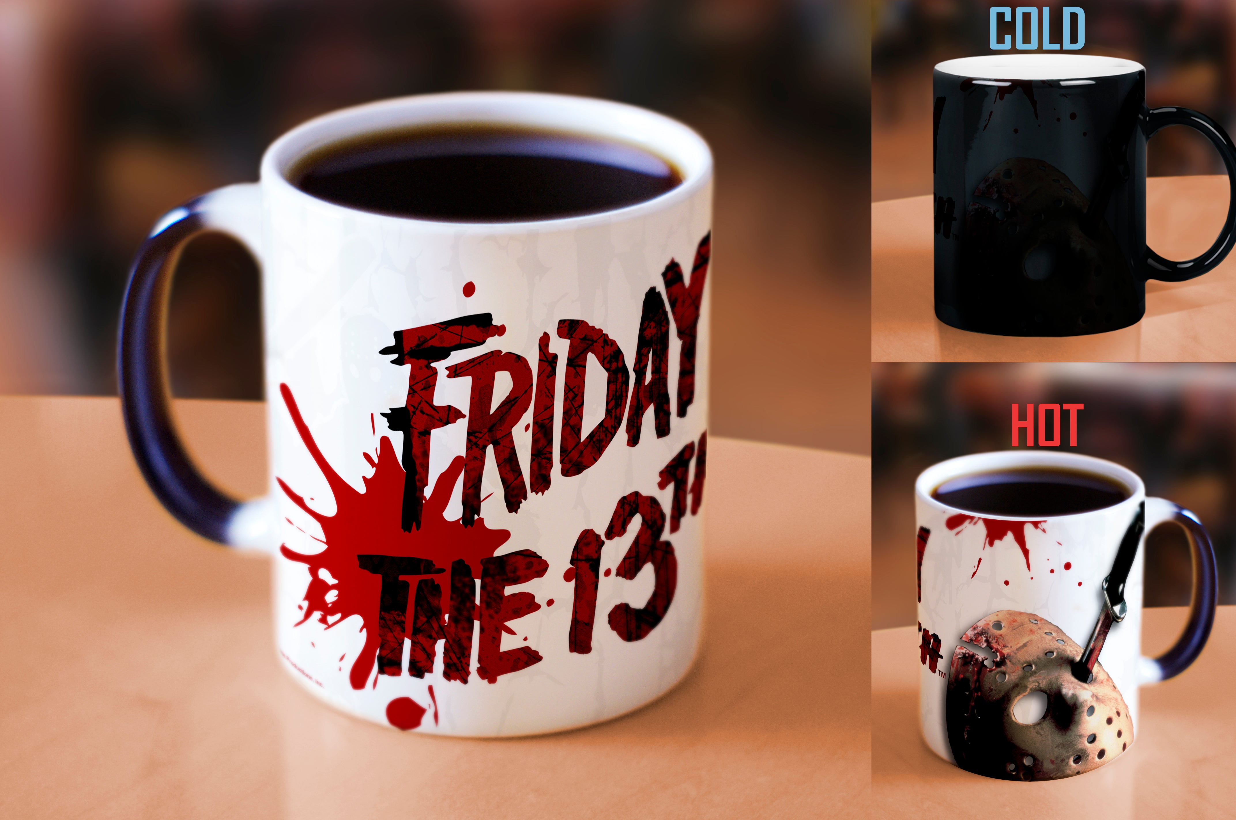 Friday the 13th (Blood Splatter) Morphing Mugs® Heat-Sensitive Mug MMUG019