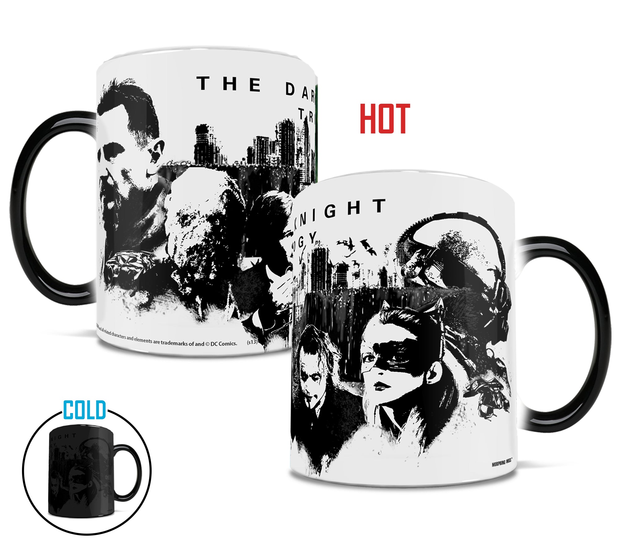 DC Comics (Batman: The Dark Knight Trilogy: Black and White) Morphing Mugs® Heat-Sensitive Mug MMUG028