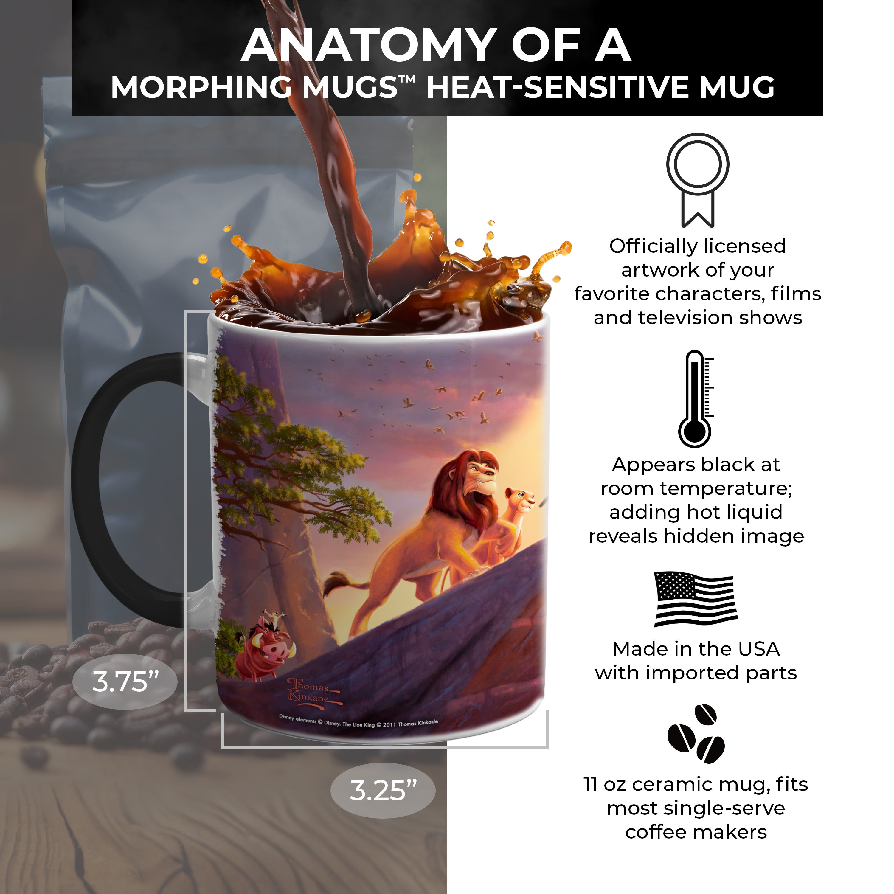 Disney (The Lion King) Morphing Mugs® Heat-Sensitive Mug MMUG037