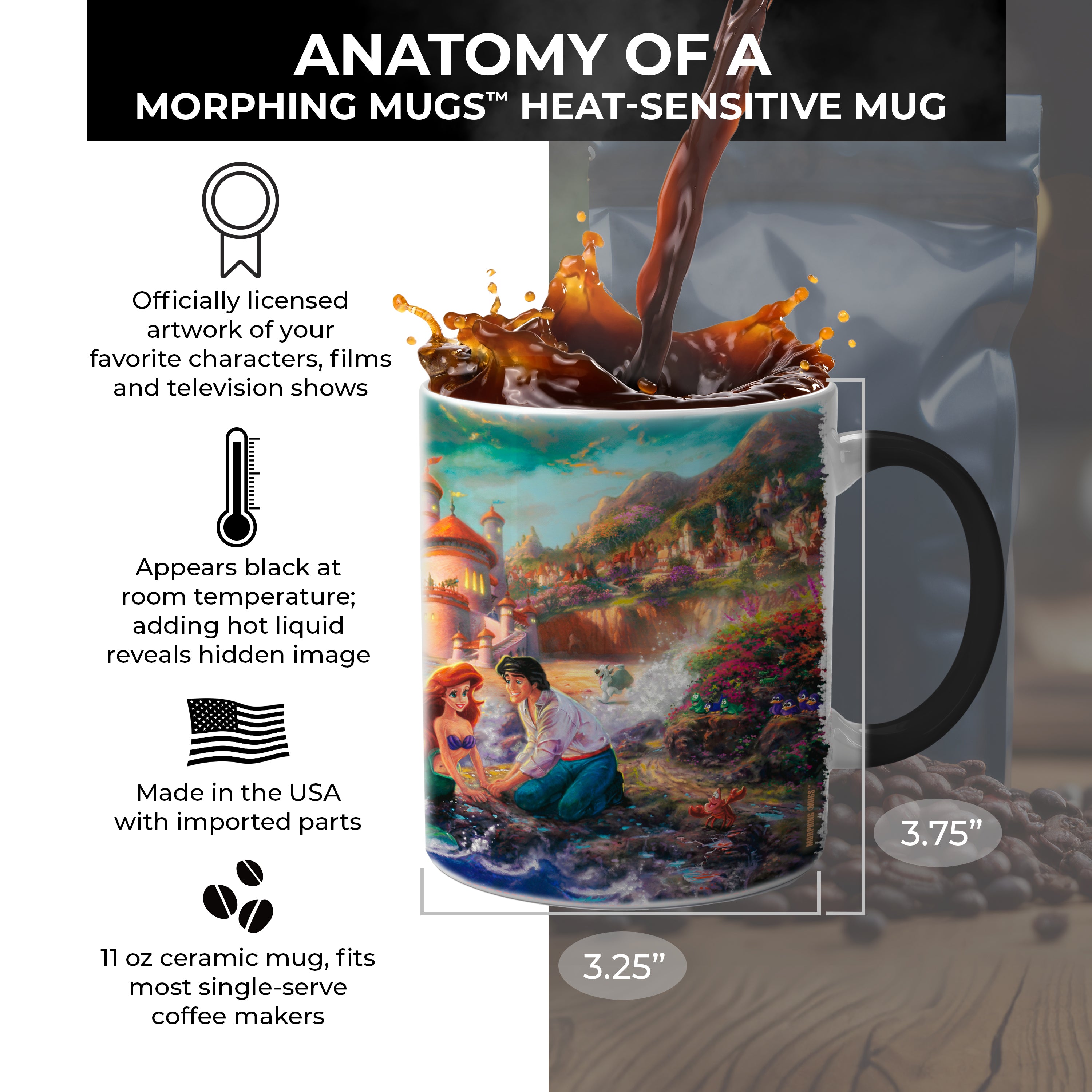 Disney (The Little Mermaid) Morphing Mugs® Heat-Sensitive Mug MMUG039