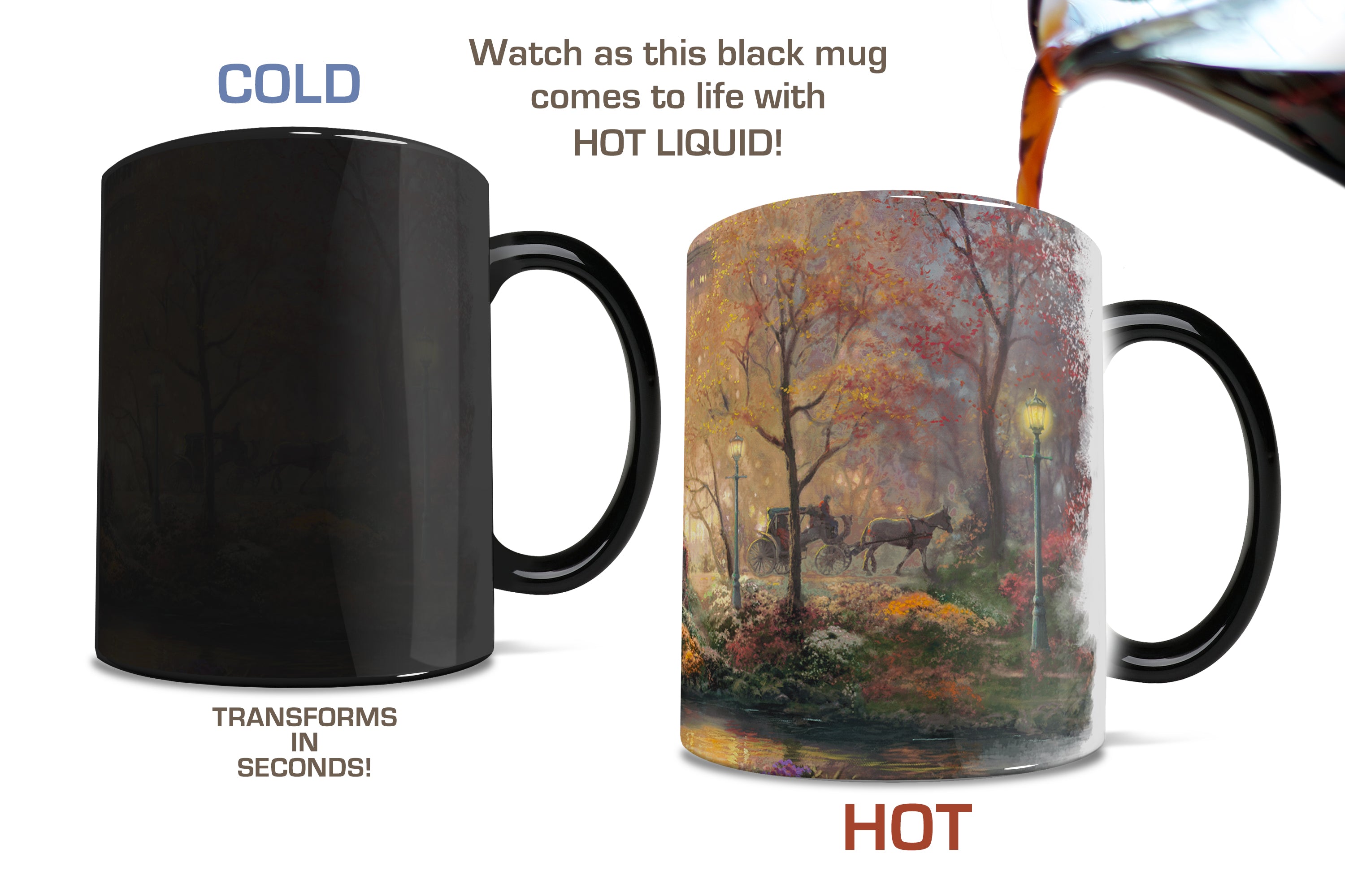Thomas Kinkade Studios (Central Park in the Fall) Morphing Mugs® Heat-Sensitive Mug MMUG042