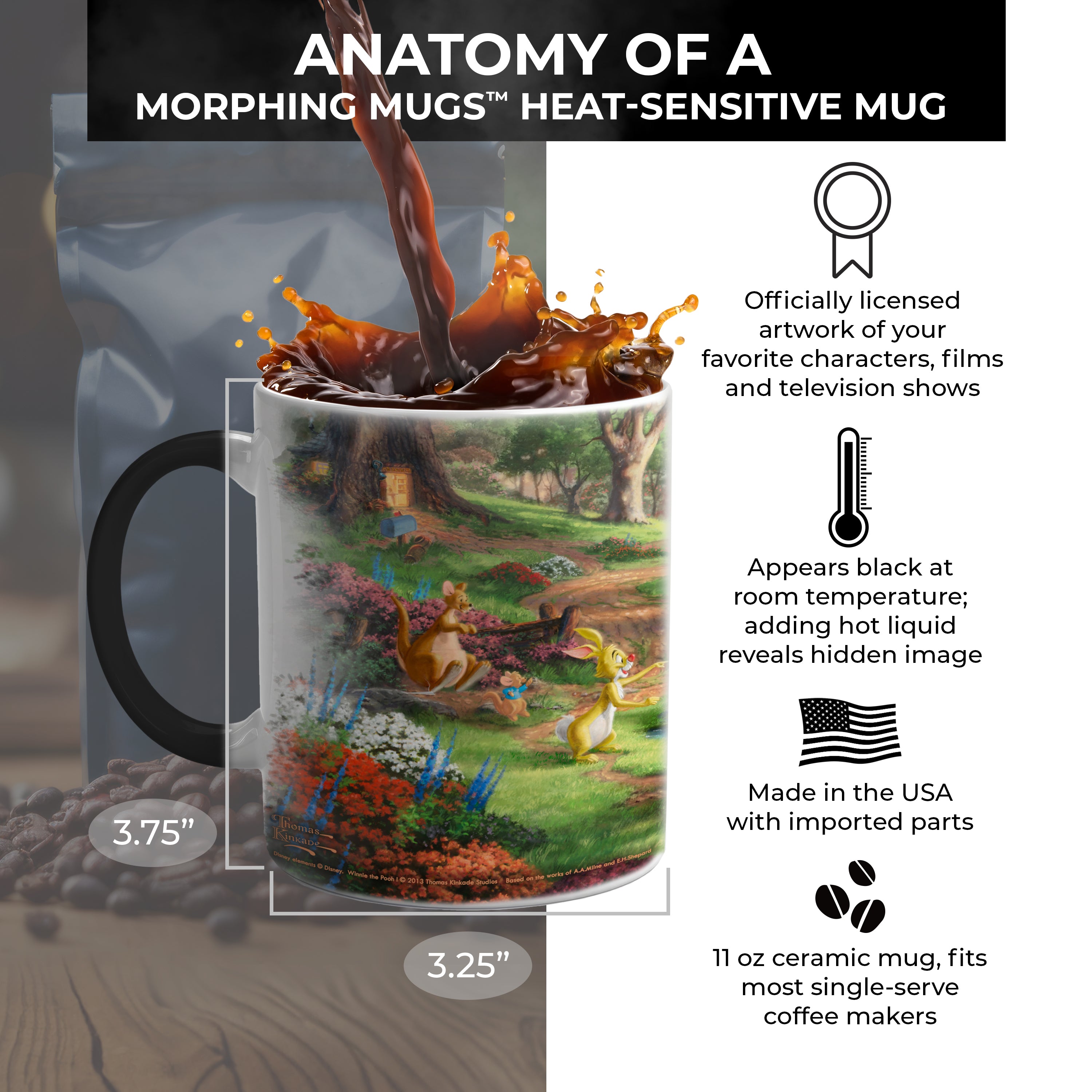 Disney (Winnie the Pooh I) Morphing Mugs® Heat-Sensitive Mug MMUG049