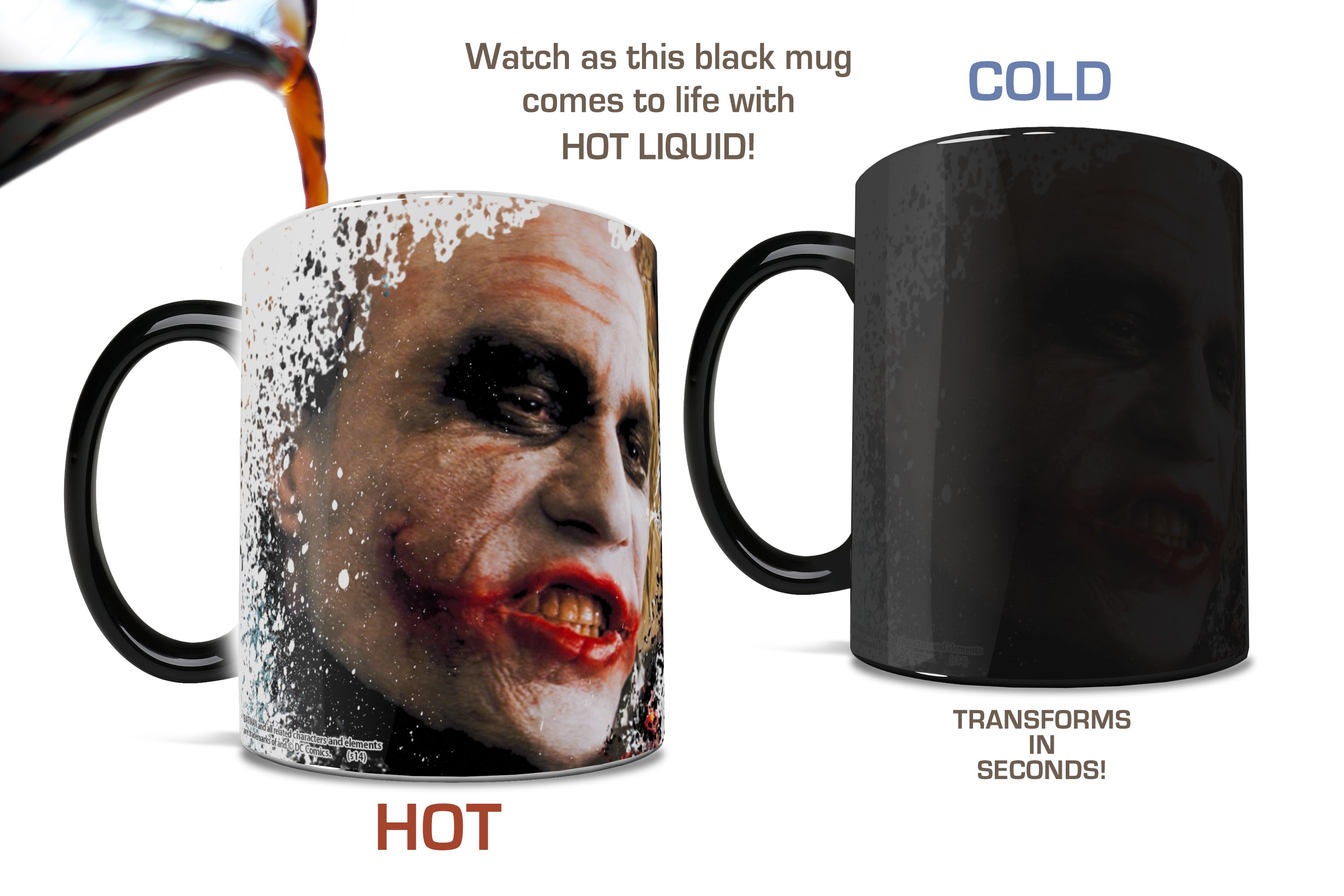 DC Comics (Batman: The Dark Knight Trilogy: The Joker) Morphing Mugs® Heat-Sensitive Mug MMUG053