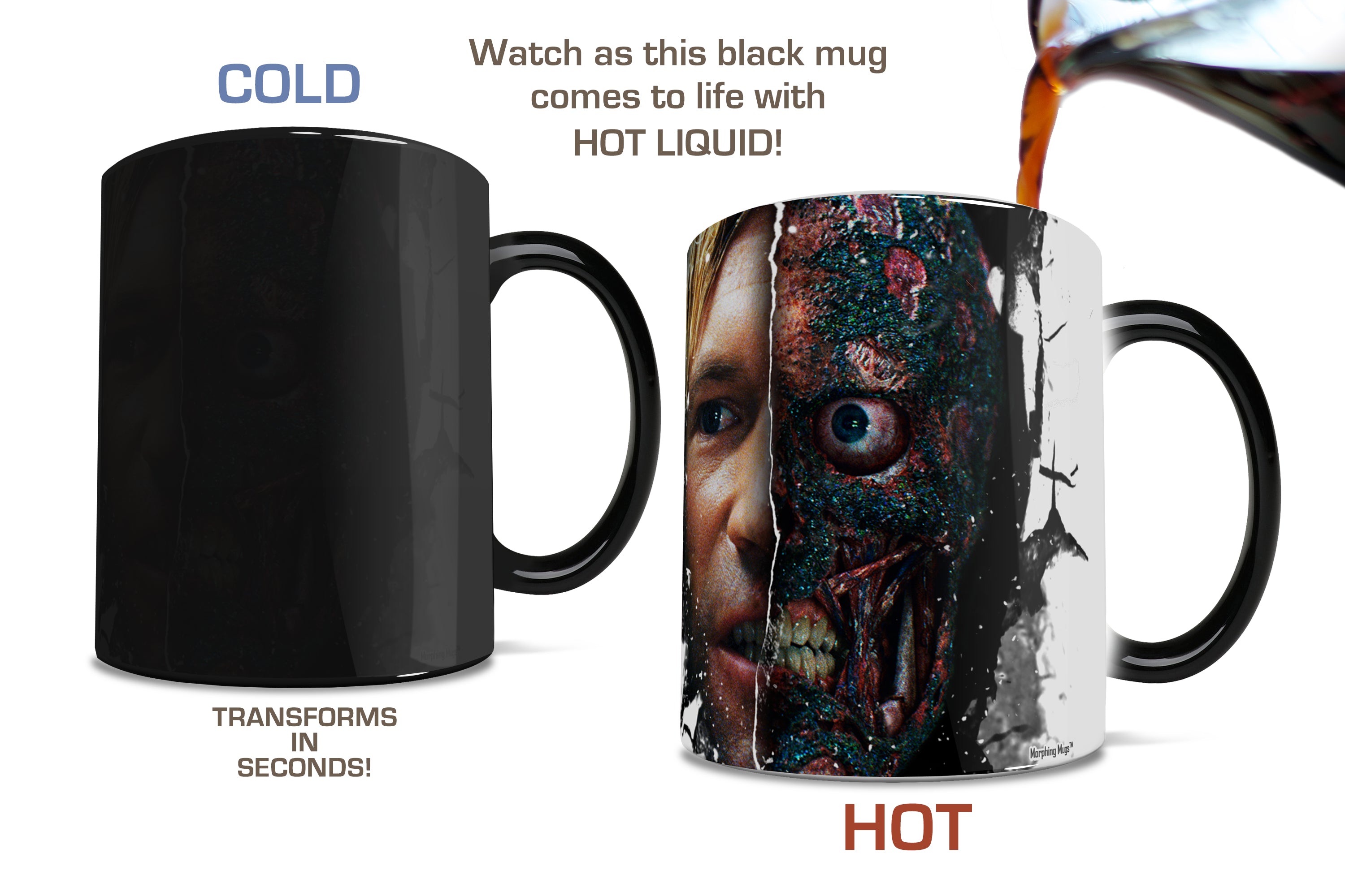 DC Comics (Batman: The Dark Knight Trilogy: Two Face) Morphing Mugs® Heat-Sensitive Mug MMUG054