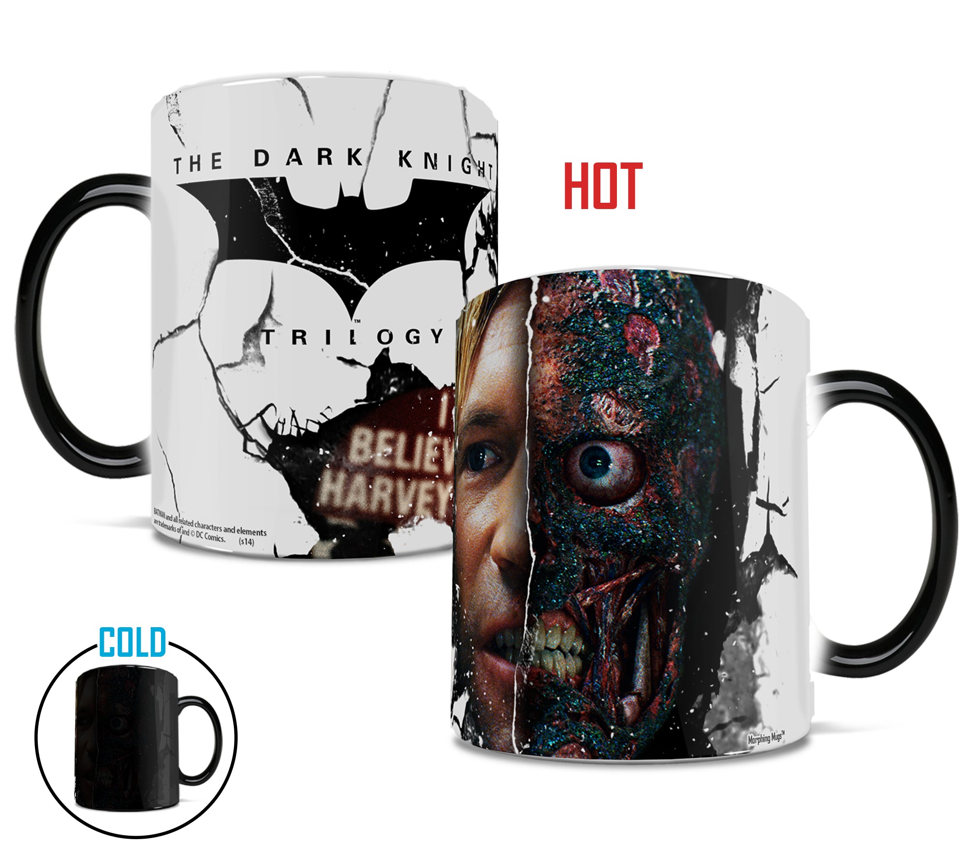DC Comics (Batman: The Dark Knight Trilogy: Two Face) Morphing Mugs® Heat-Sensitive Mug MMUG054