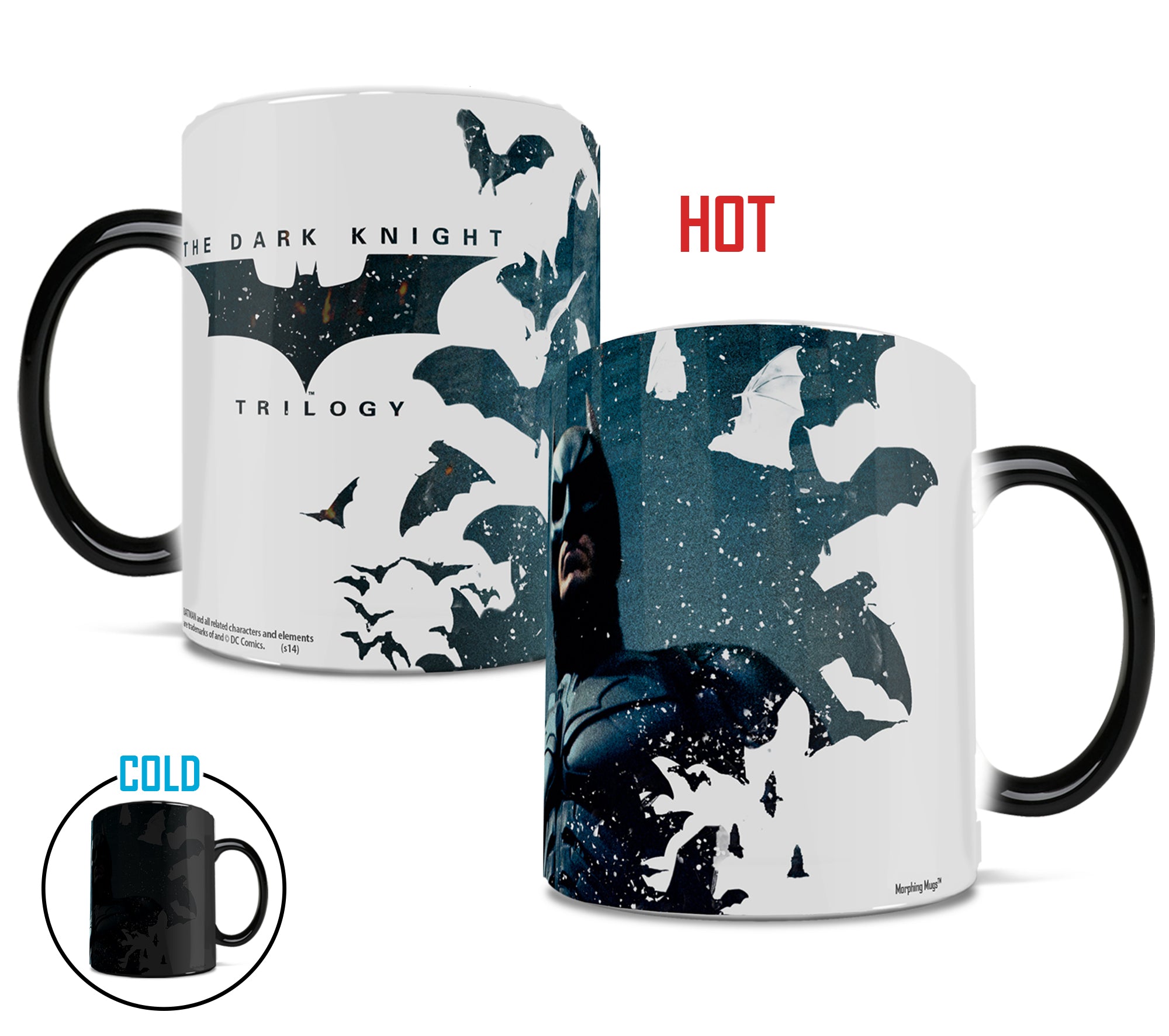 DC Comics (Batman: The Dark Knight Trilogy: Batman Bats) Morphing Mugs® Heat-Sensitive Mug MMUG057