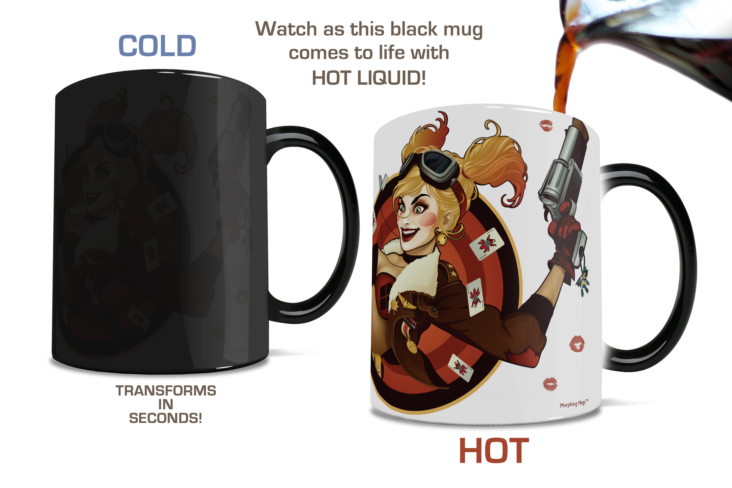 DC Comics (Justice League - Harley Quinn Bombshell) Morphing Mugs® Heat-Sensitive Mug MMUG078