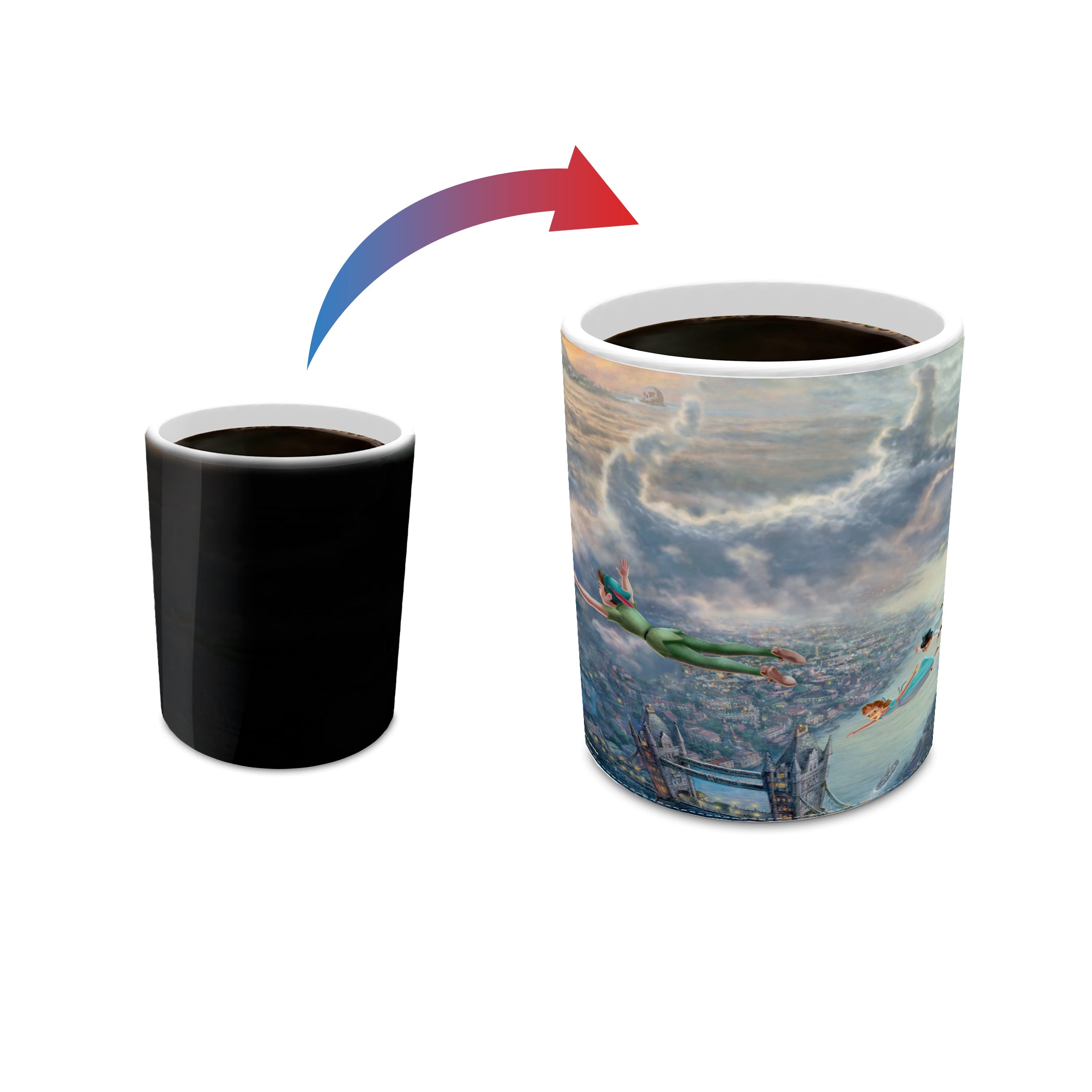 Disney (Tinker Bell and Peter Pan Fly to Neverland) Morphing Mugs® Heat-Sensitive Mug MMUG082